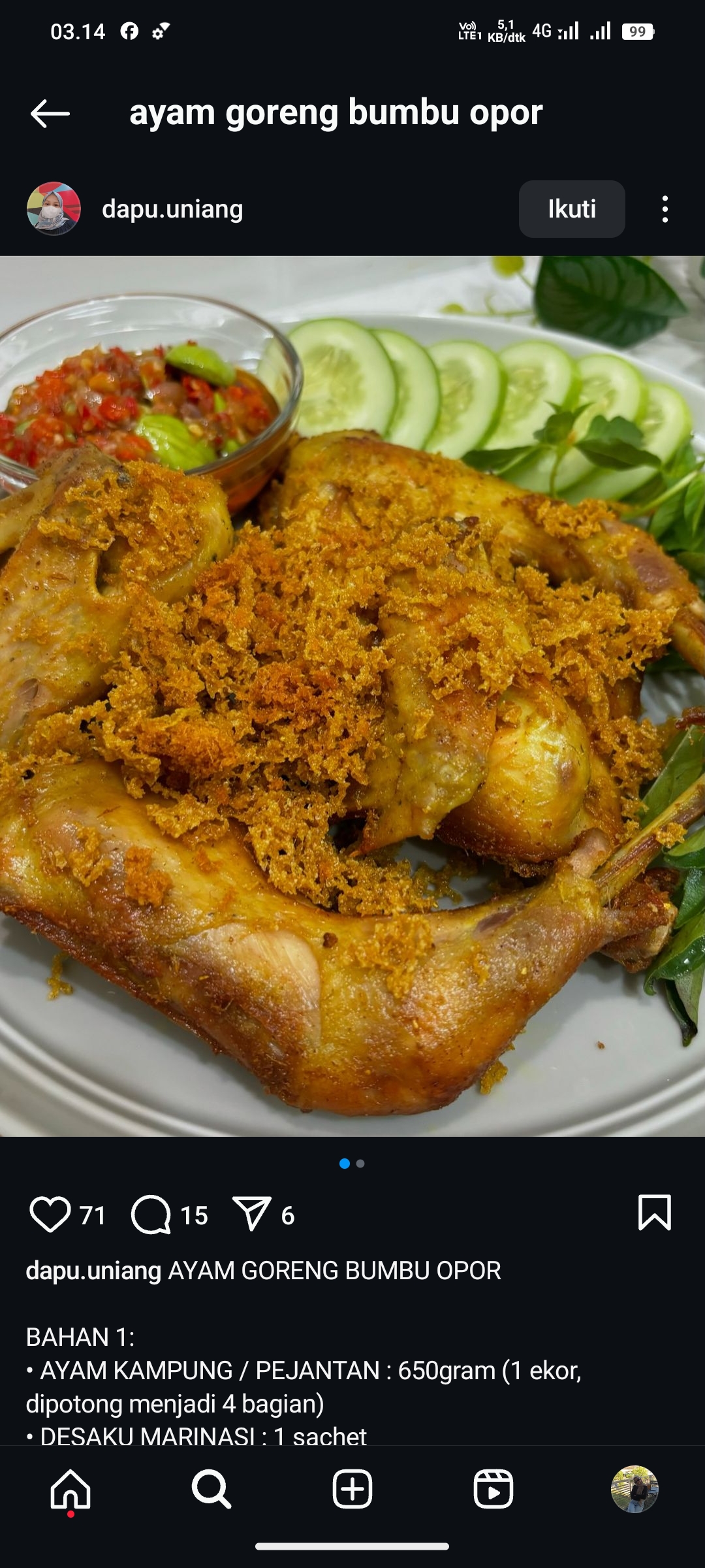 Ayam Goreng Bumbu Opor