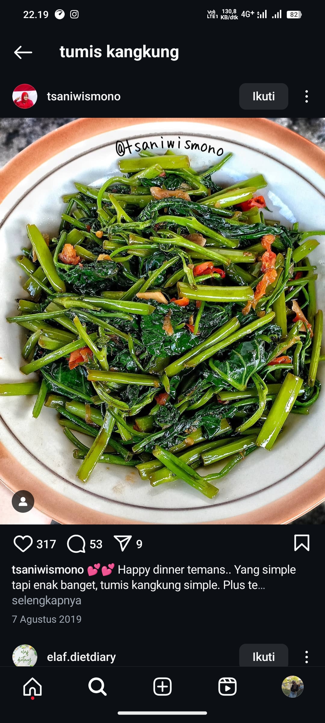 Tumis Kangkung