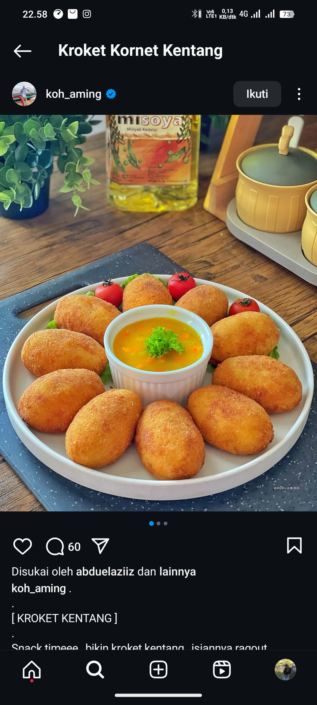 Kroket Kornet Kentang