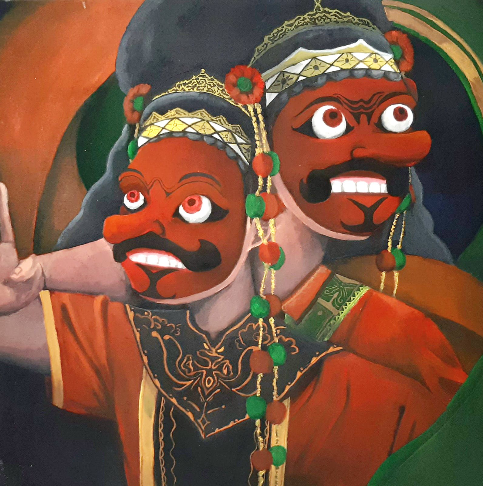 Tari Topeng karya Meisya Silvia Herlinda (HIDAYAT RAHARJA UNTUK JPRM)