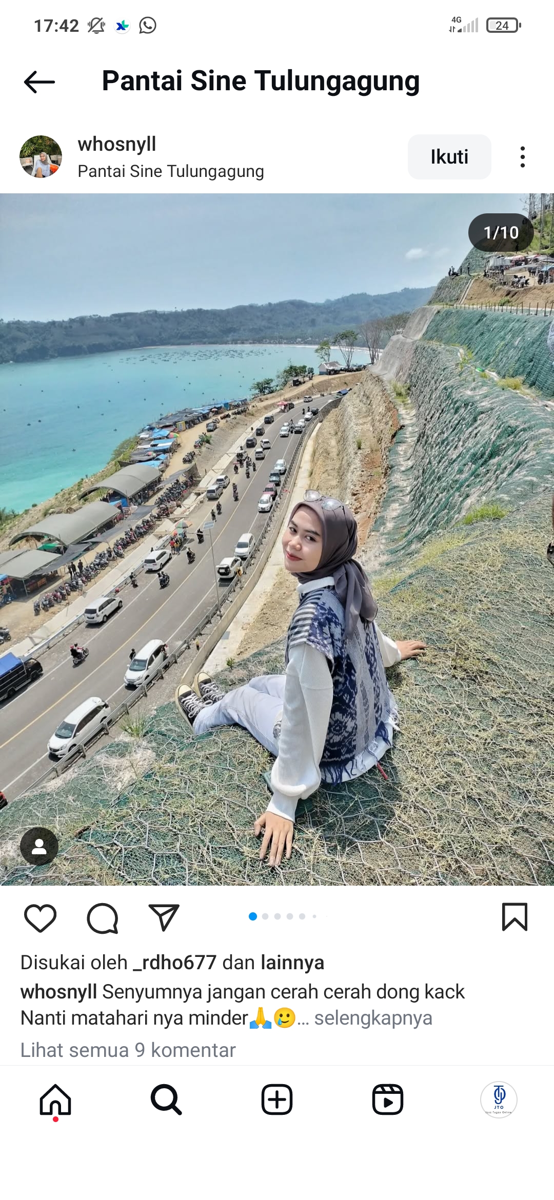 Pantai Sine di Tulungagung