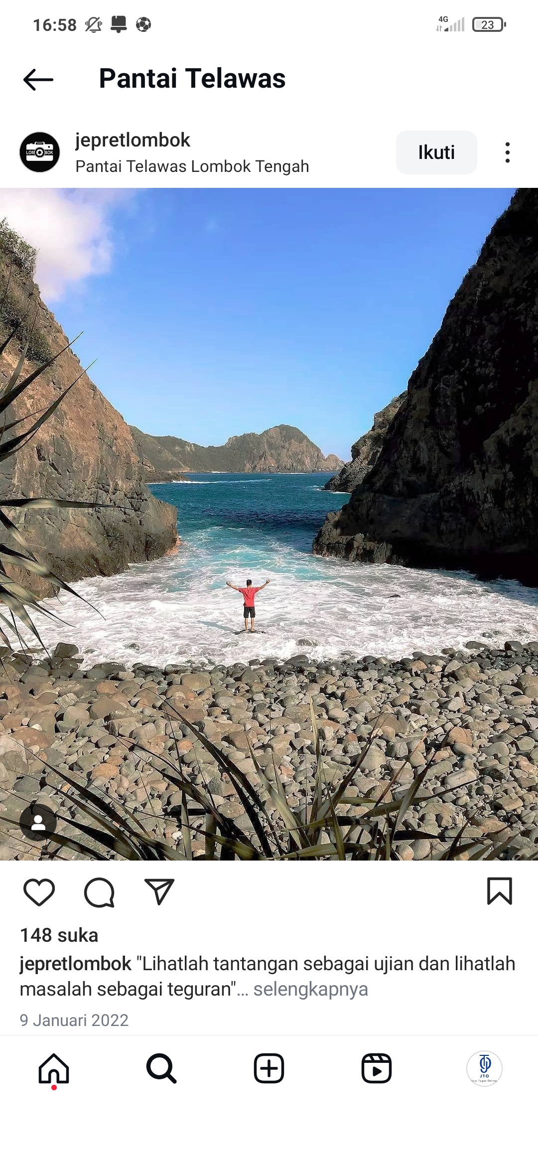 Indahnya pemandangan pantai Telawas