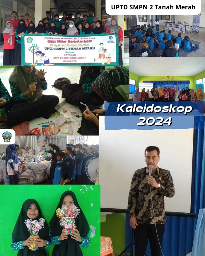 TERAMPIL: Siswa SMPN 2 Tanah Merah melatih kreativitas siswanya. (SMPN 2 TANAH MERAH UNTUK JPRM)