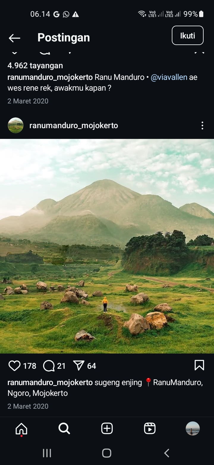 Potret Idah Ranu Manduro Mojokerto