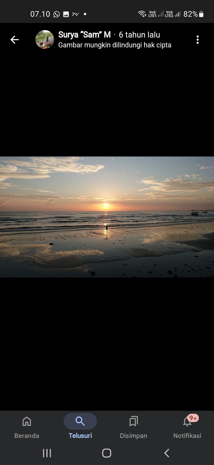 Senja dan Pantai di Tuban