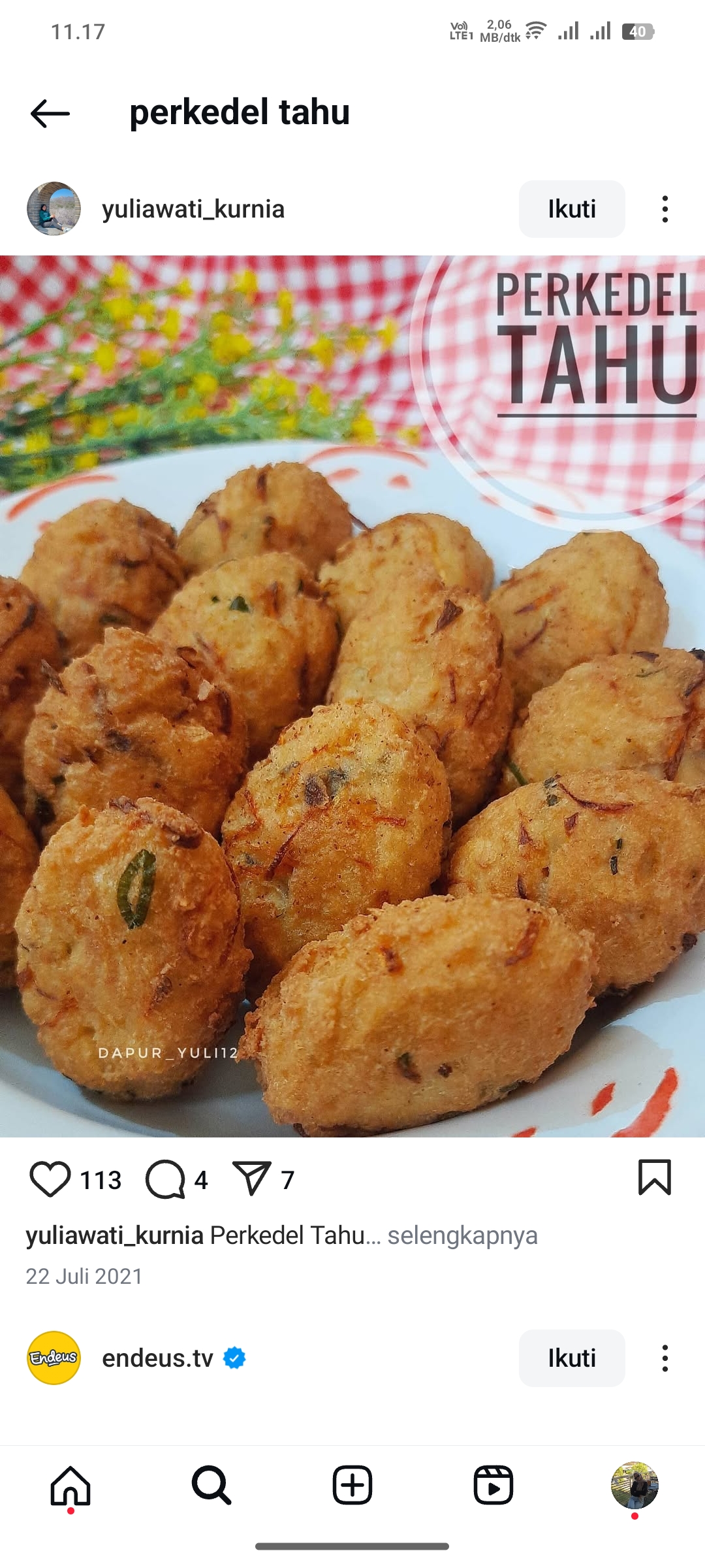 Perkedel Tahu