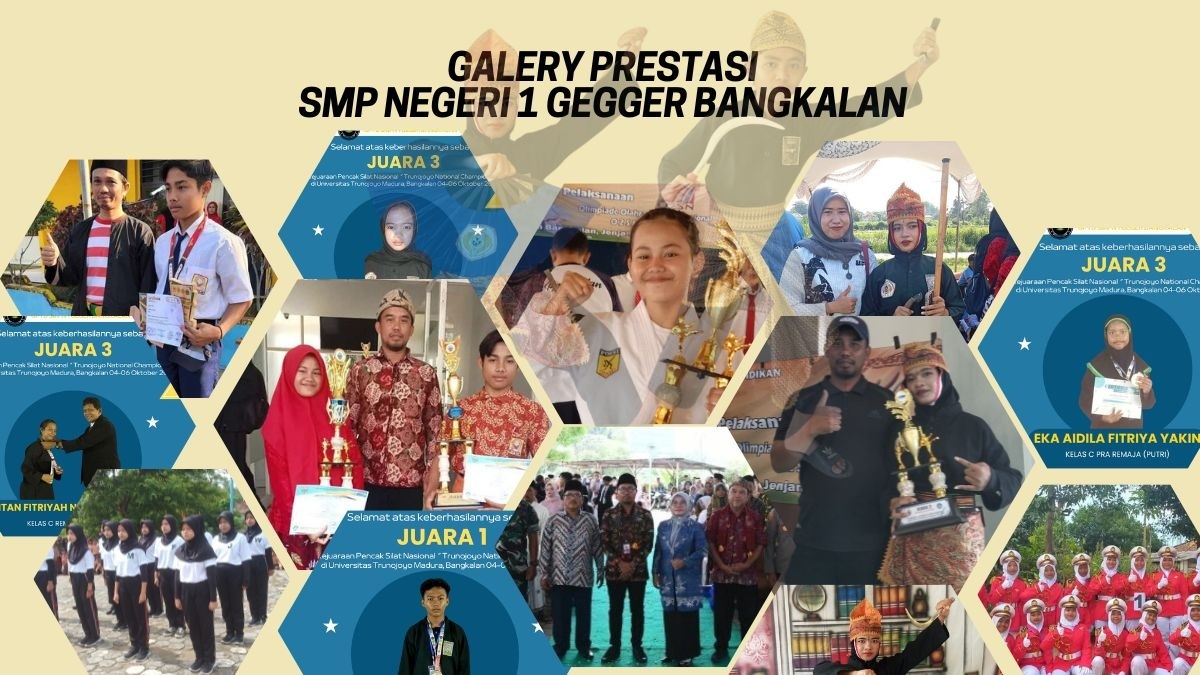 BERPRESTASI: Kumpulan koleksi foto dan kegiatan SMPN 1 Geger.