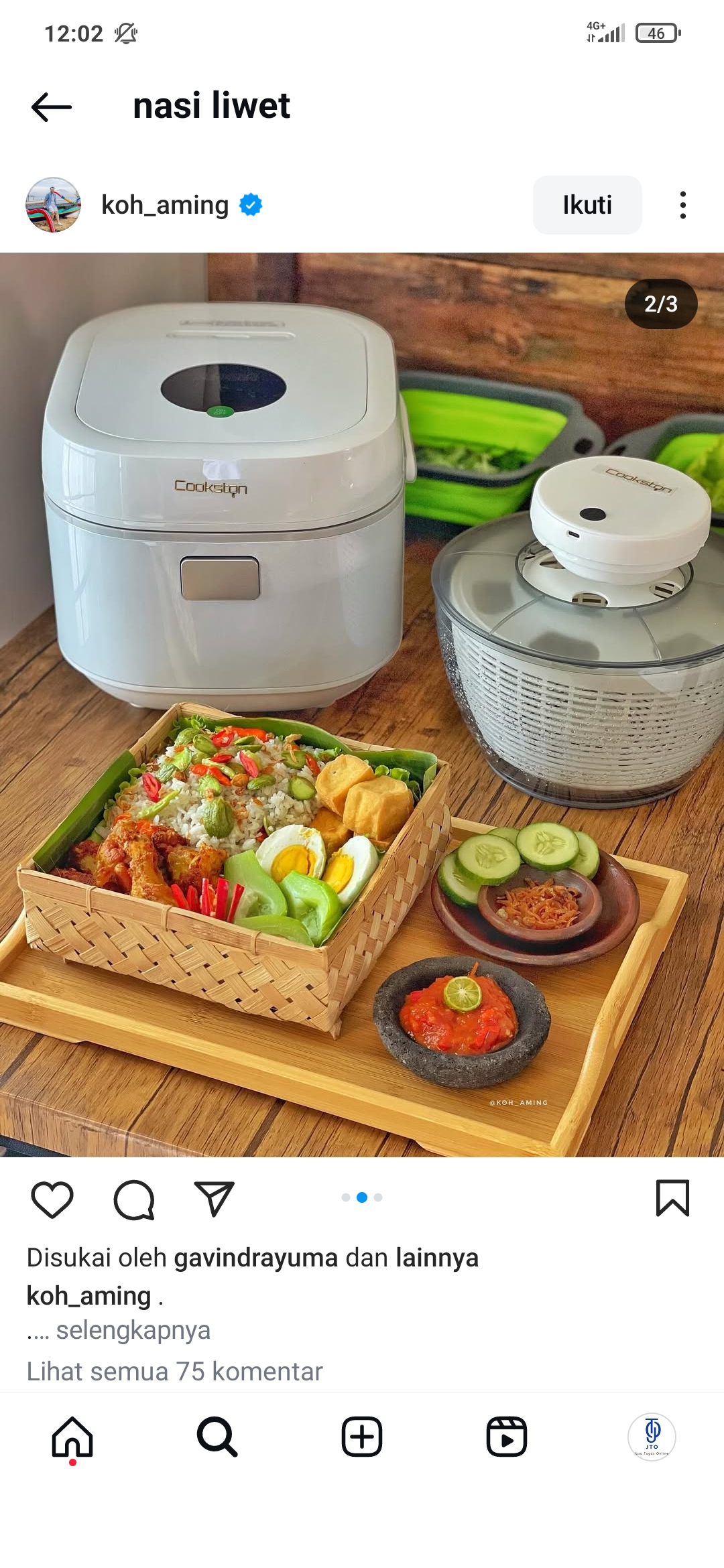 Nasi Liwet Rice Cooker