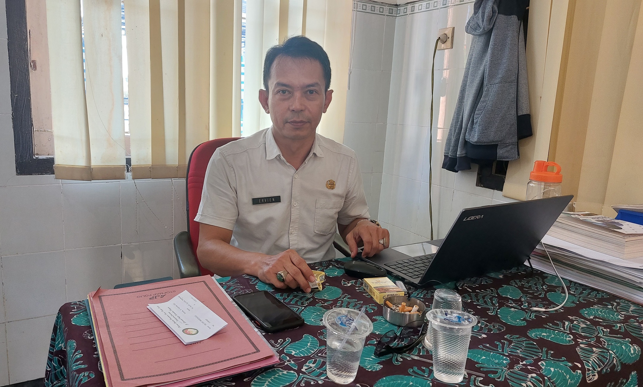 ERVIEN BUDI JATMIKO (Kabid Pelatihan dan Hubungan Industrial Disnaker Sampang) / JUNAIDI PONDIYANTO/JPRM