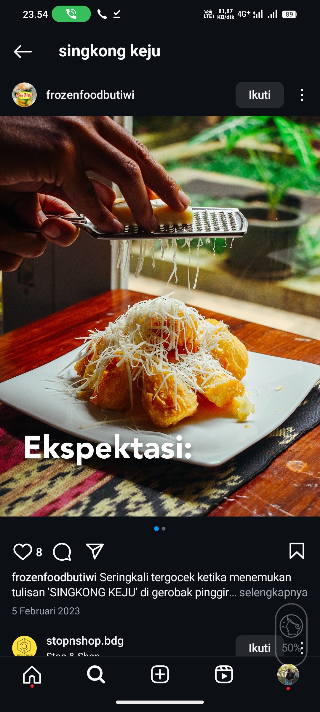 Singkong Keju