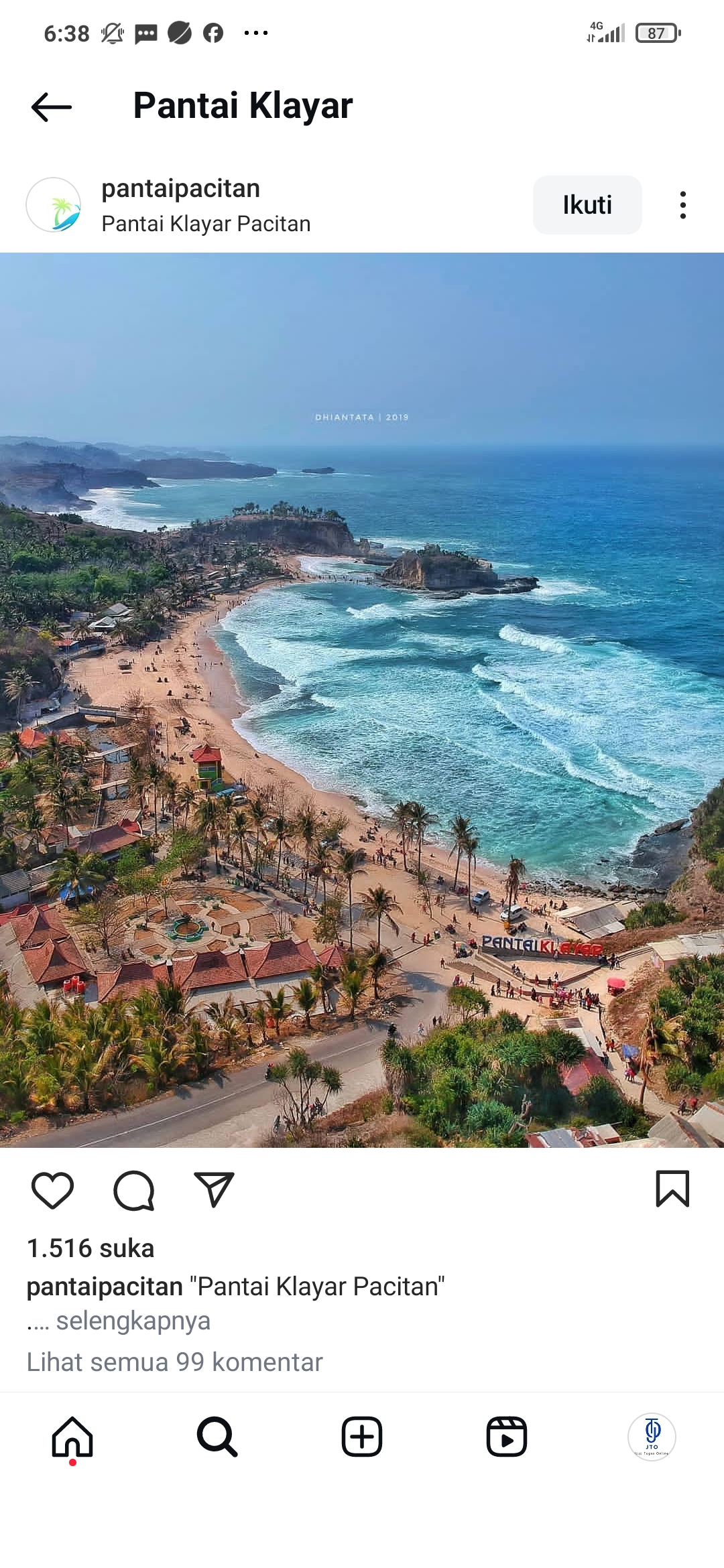 Pantai Klayar  Pacitan
