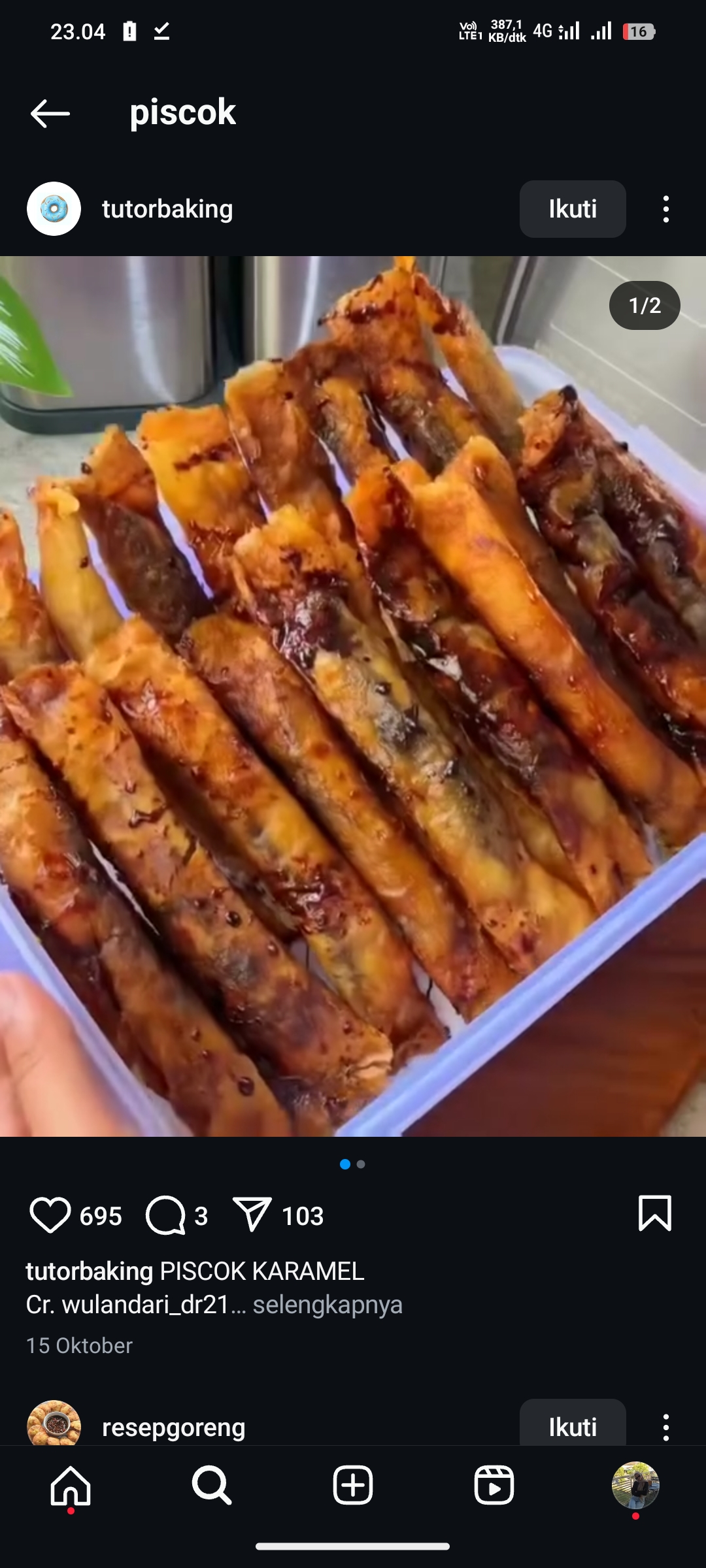 Pisang Coklat (Piscok)