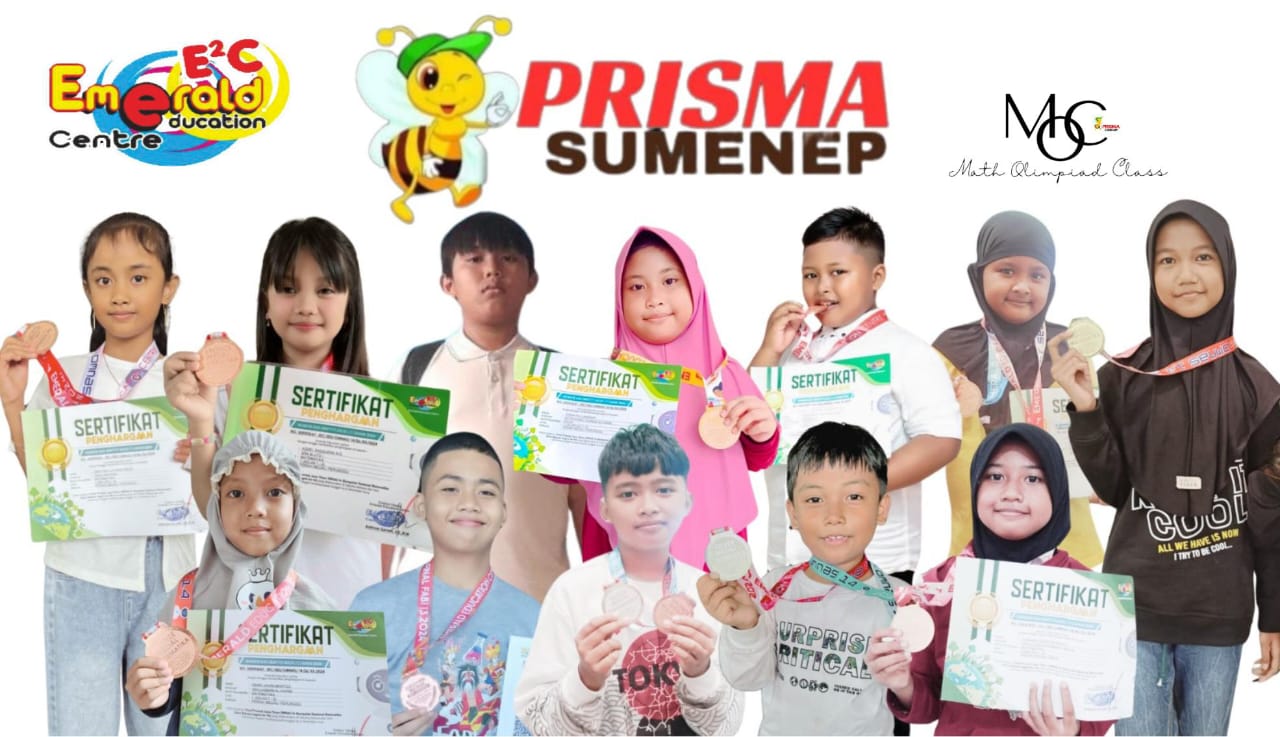 MEMBANGGAKAN: Sebanyak 12 siswa binaan LBB Prisma Sumenep mendapat medali pada Olimpiade Nasional di Universitas Negeri Surabaya pada tangal 14-15 Desember 2024.