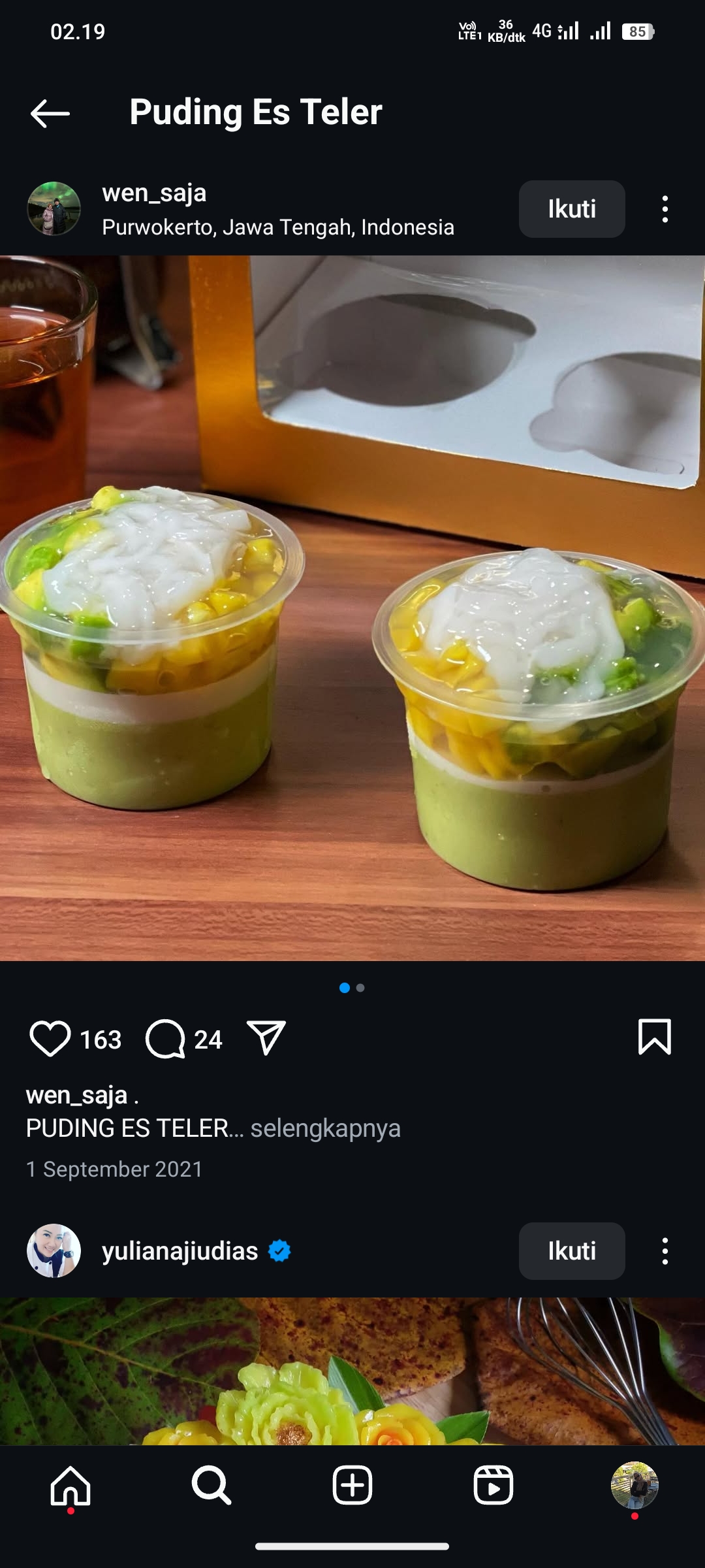 Puding Es Teler