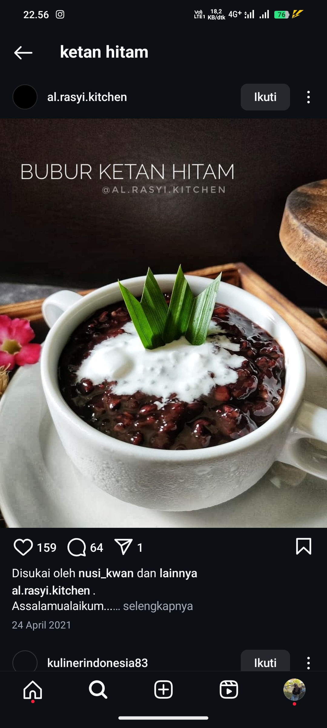 Bubur Ketan Hitam