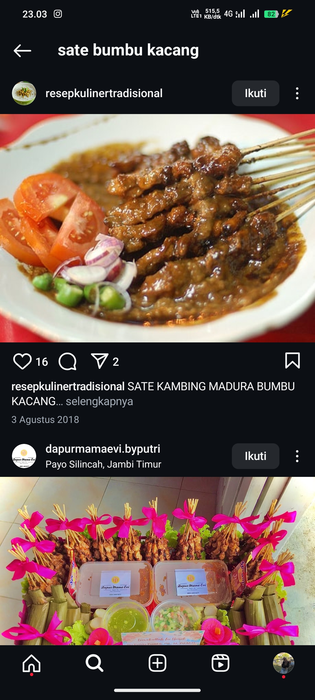 Sate Bumbu Kacang