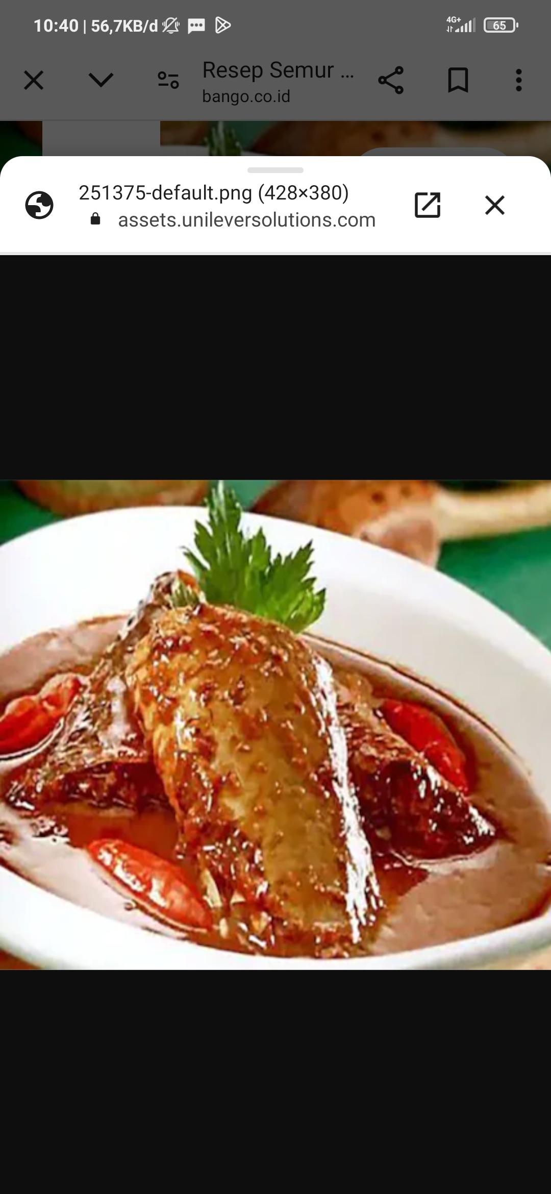 Semur ikan belanak