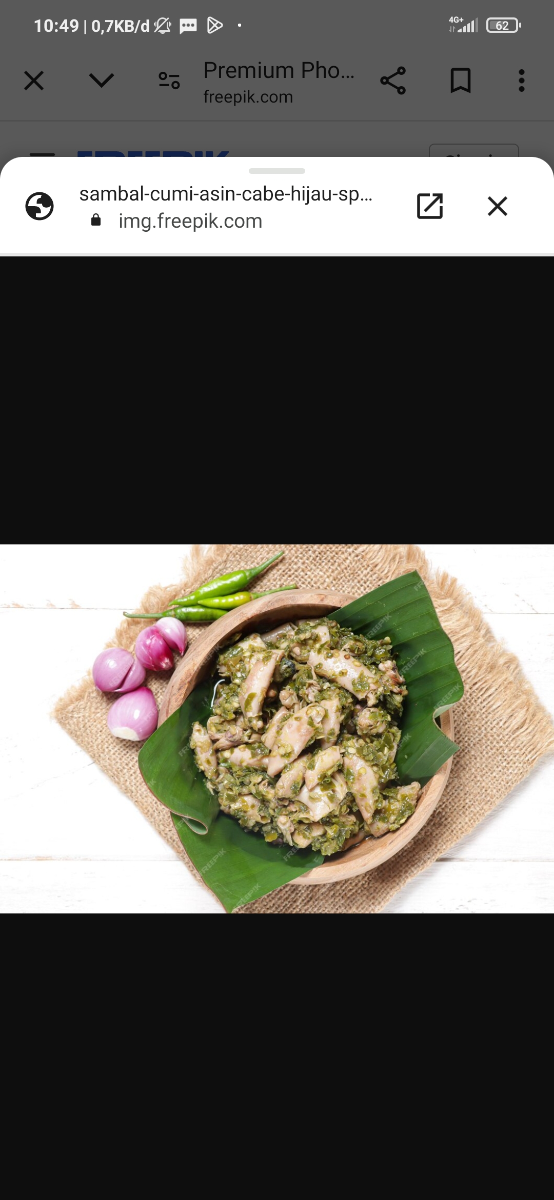 Cumi masak cabe hijau