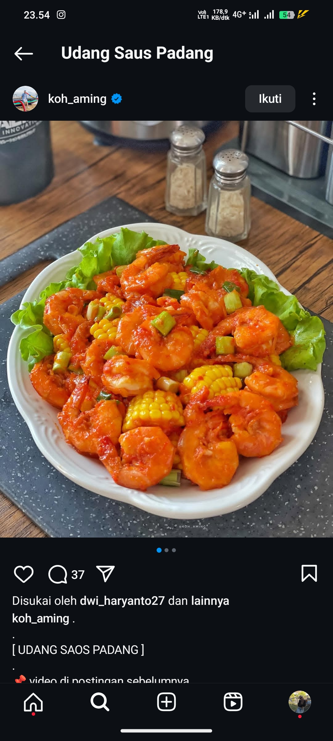 Udang Saus Padang