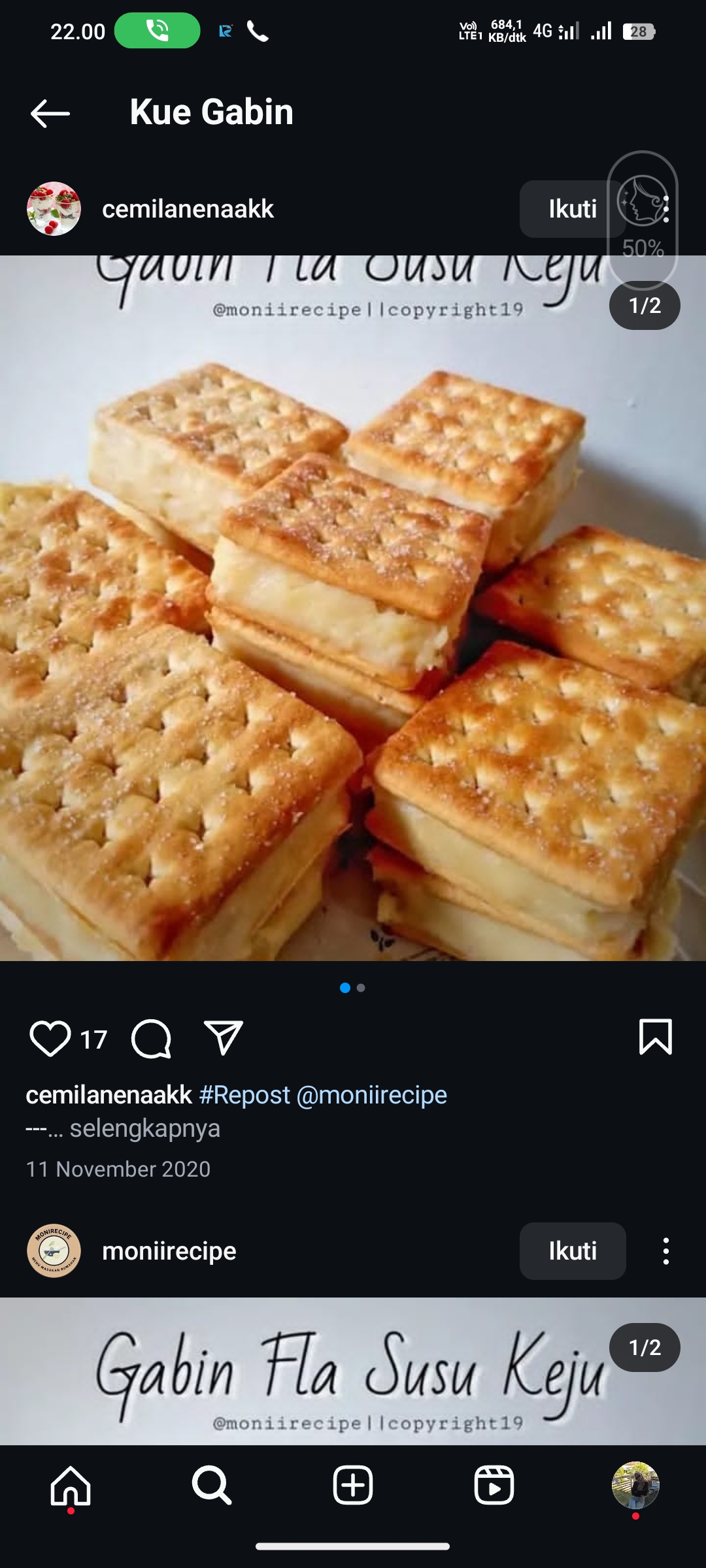 Kue Kroket Gabin