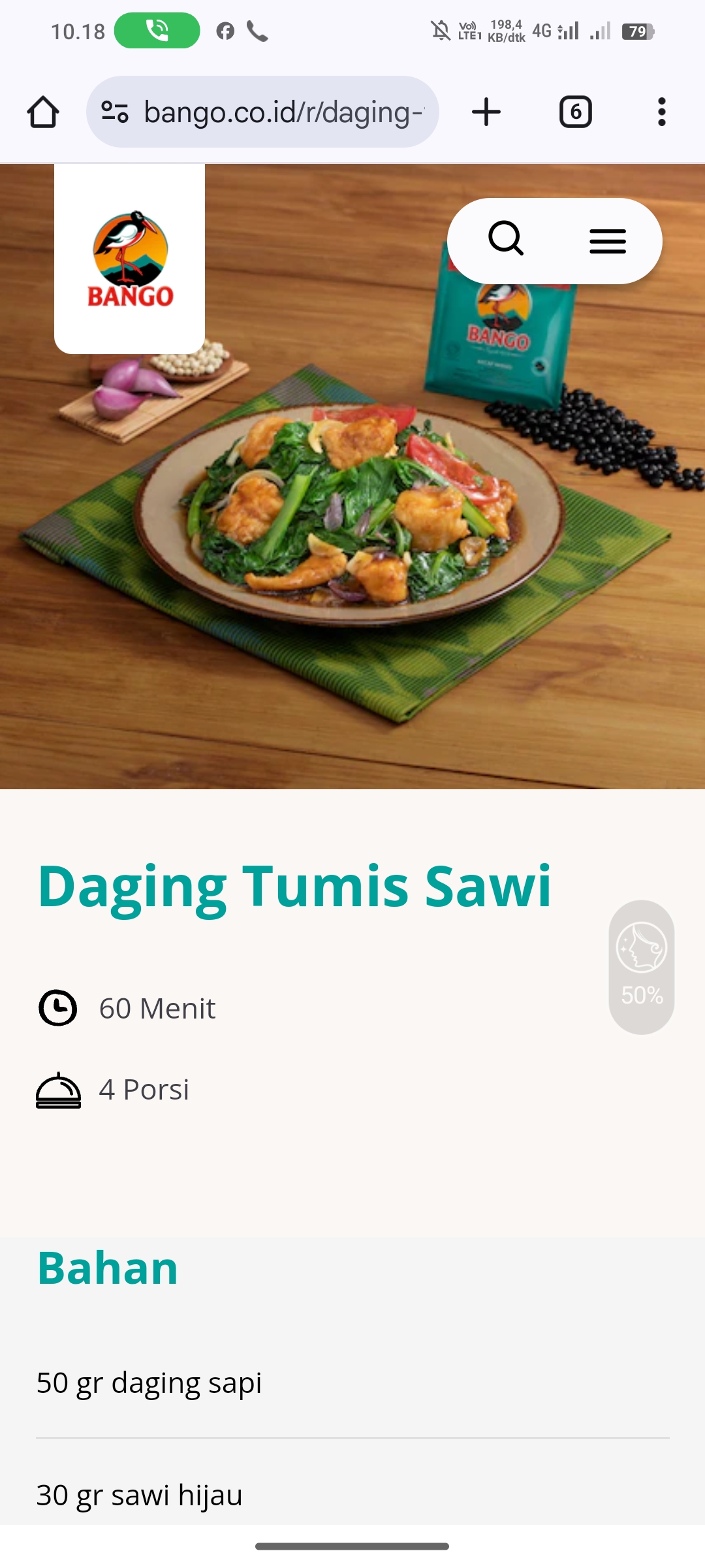 Daging Tumis Sawi