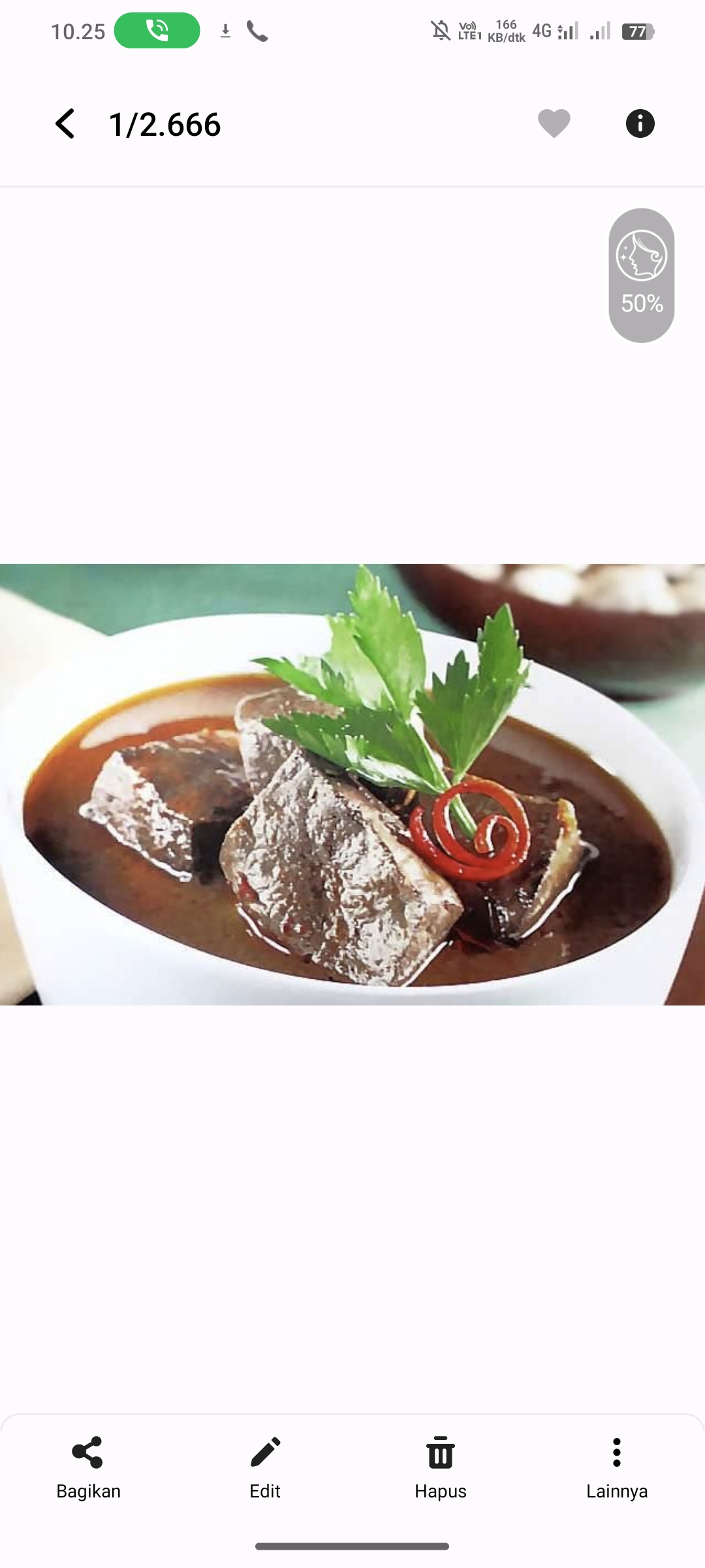 Semur Hati Sapi Kuah