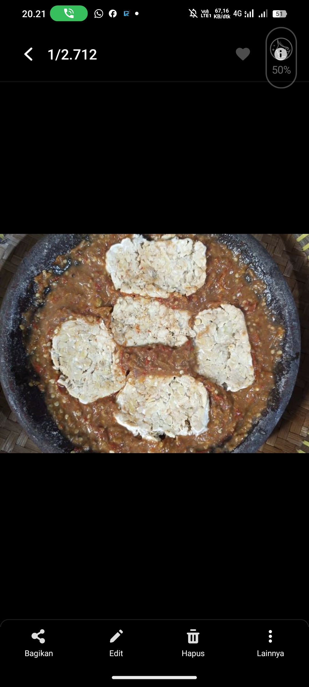 Tempe Penyet Kukus