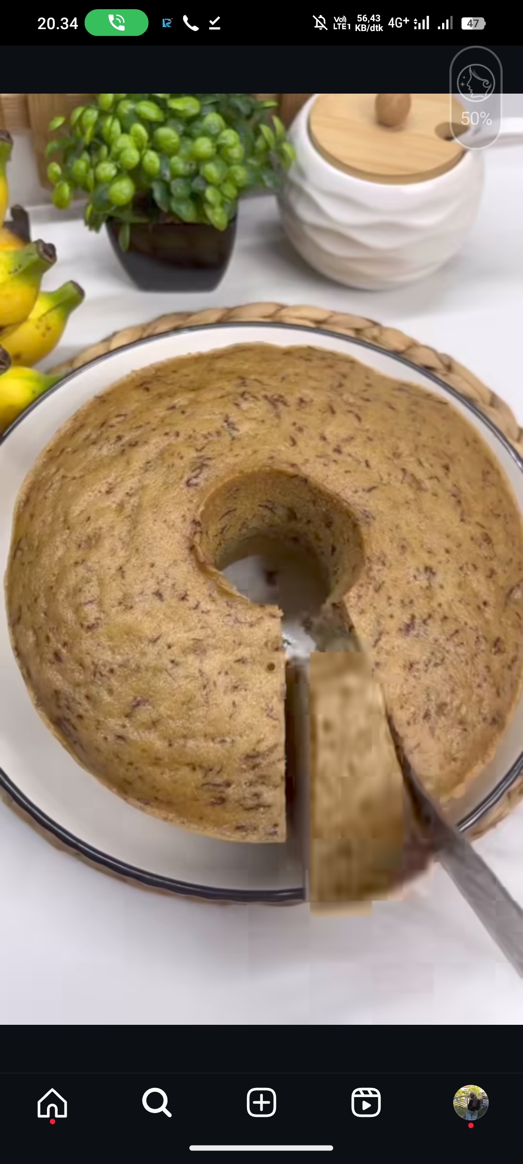 Bolu Pisang Kukus