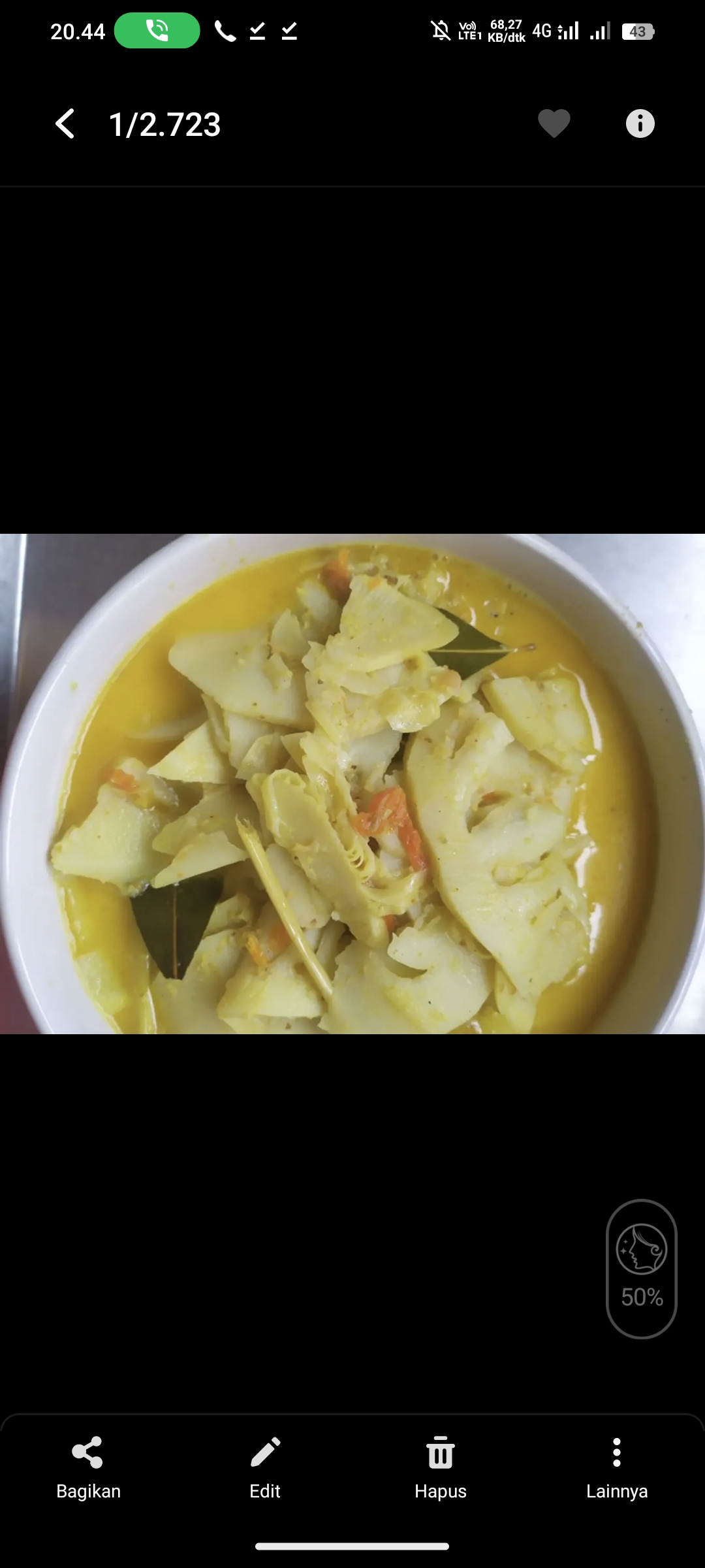 Rebung Salai Bumbu Kuning