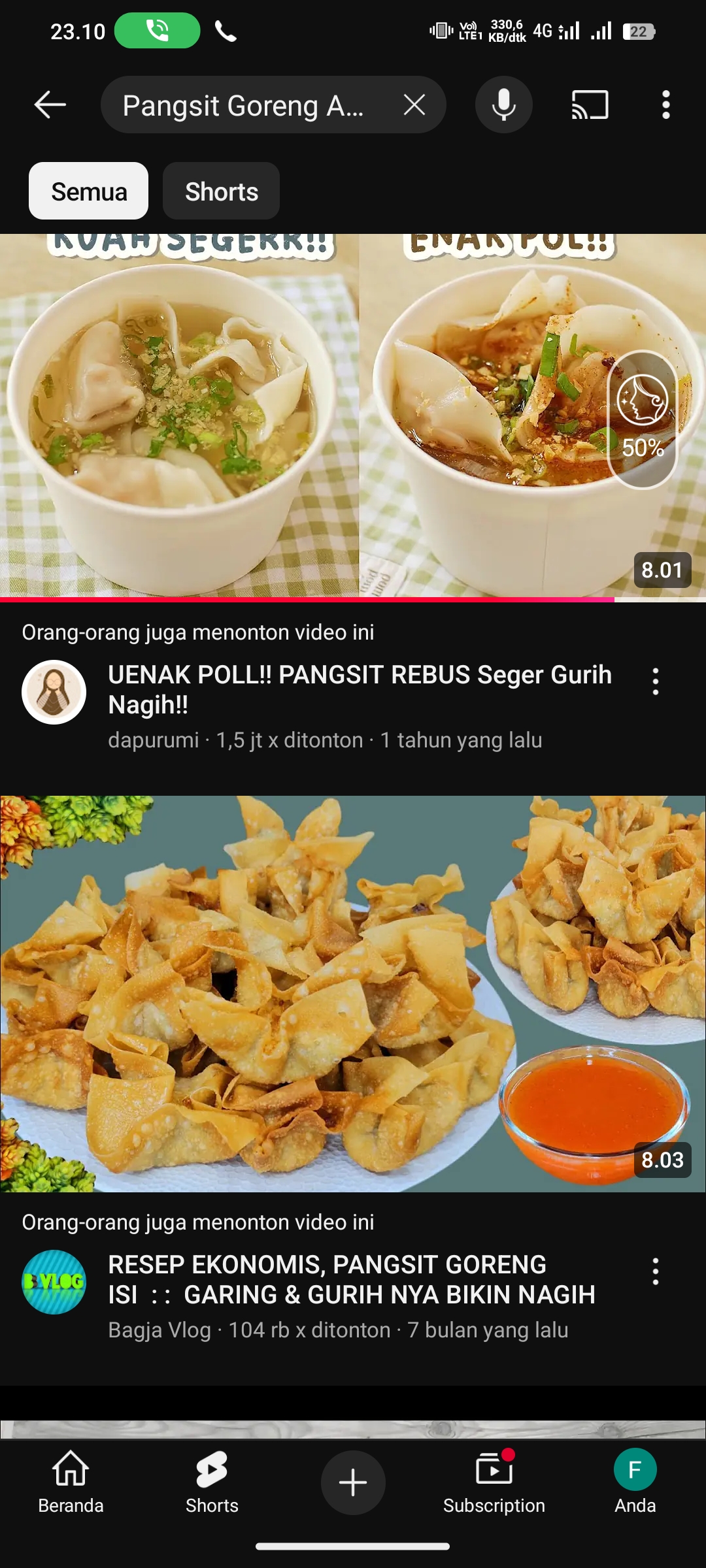 Ilustrasi Pangsit Goreng Abon Ebi