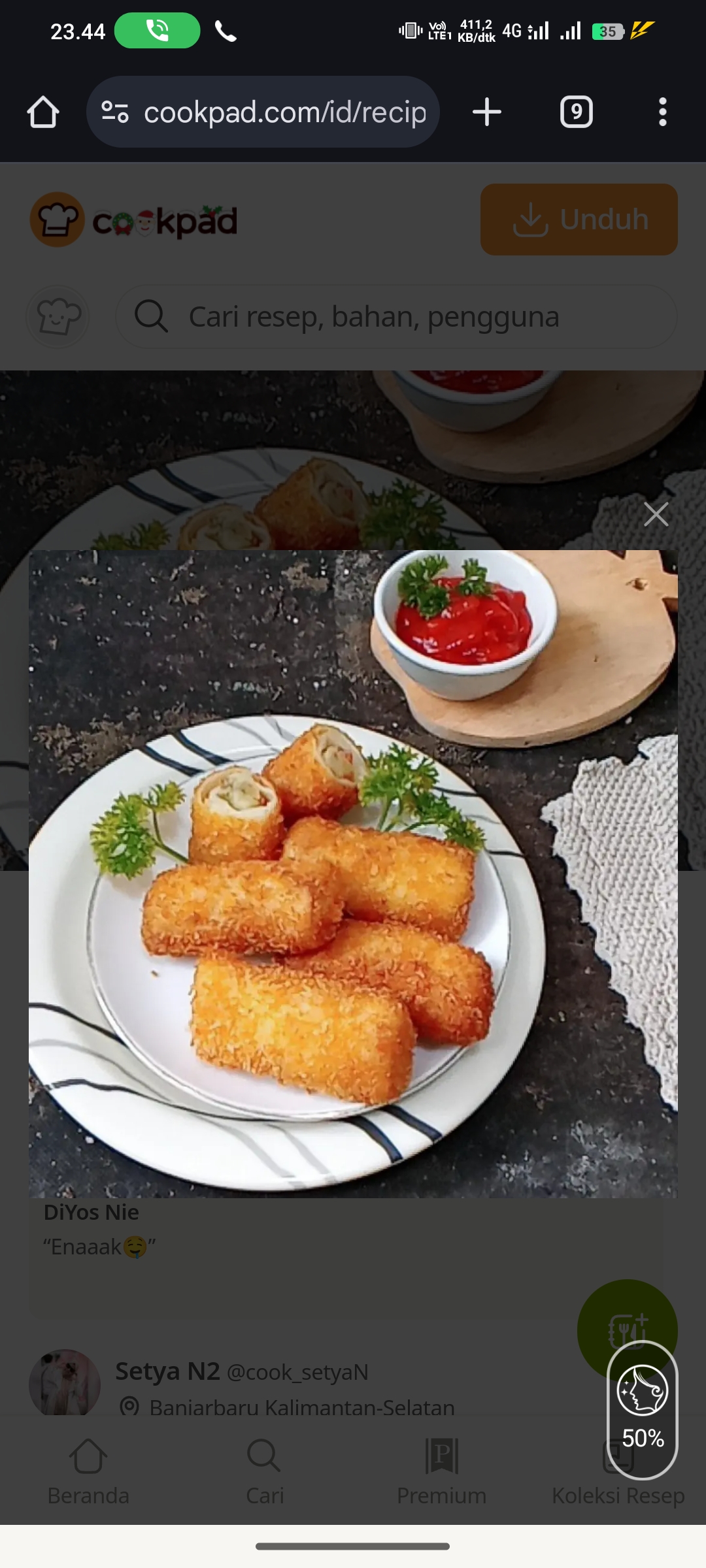 Risoles Isi Daging dan Ayam