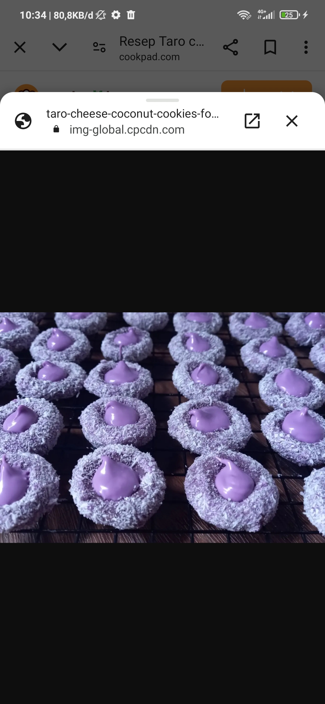 Taro Coconut Cheese Cookies