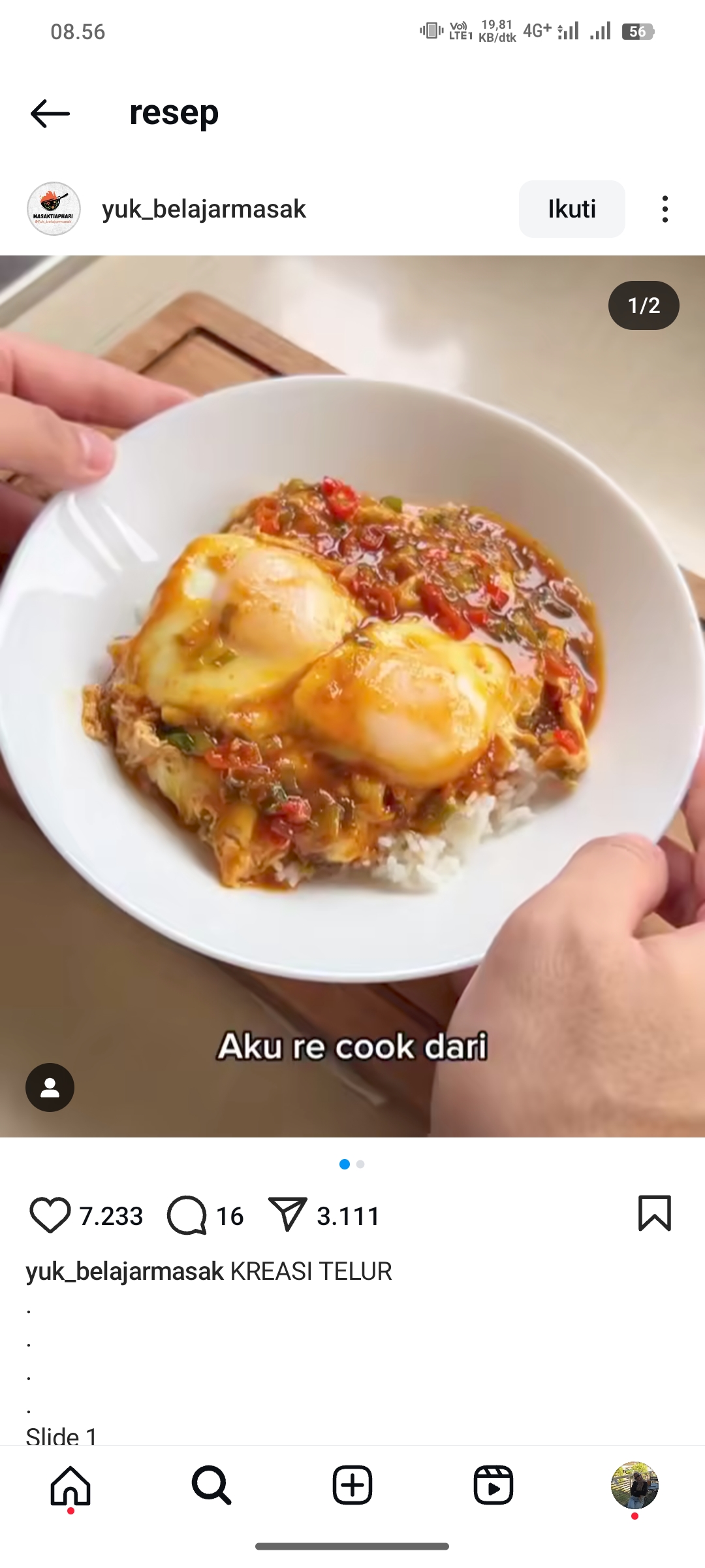 Telur Ceplok Medok