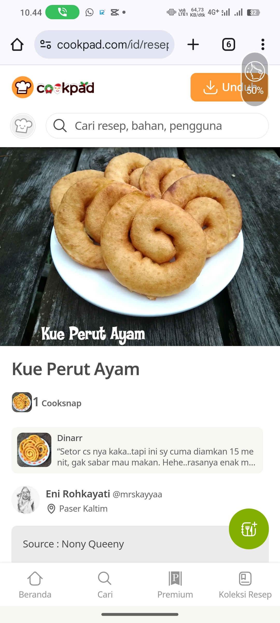 Resep Kue Perut Ayam