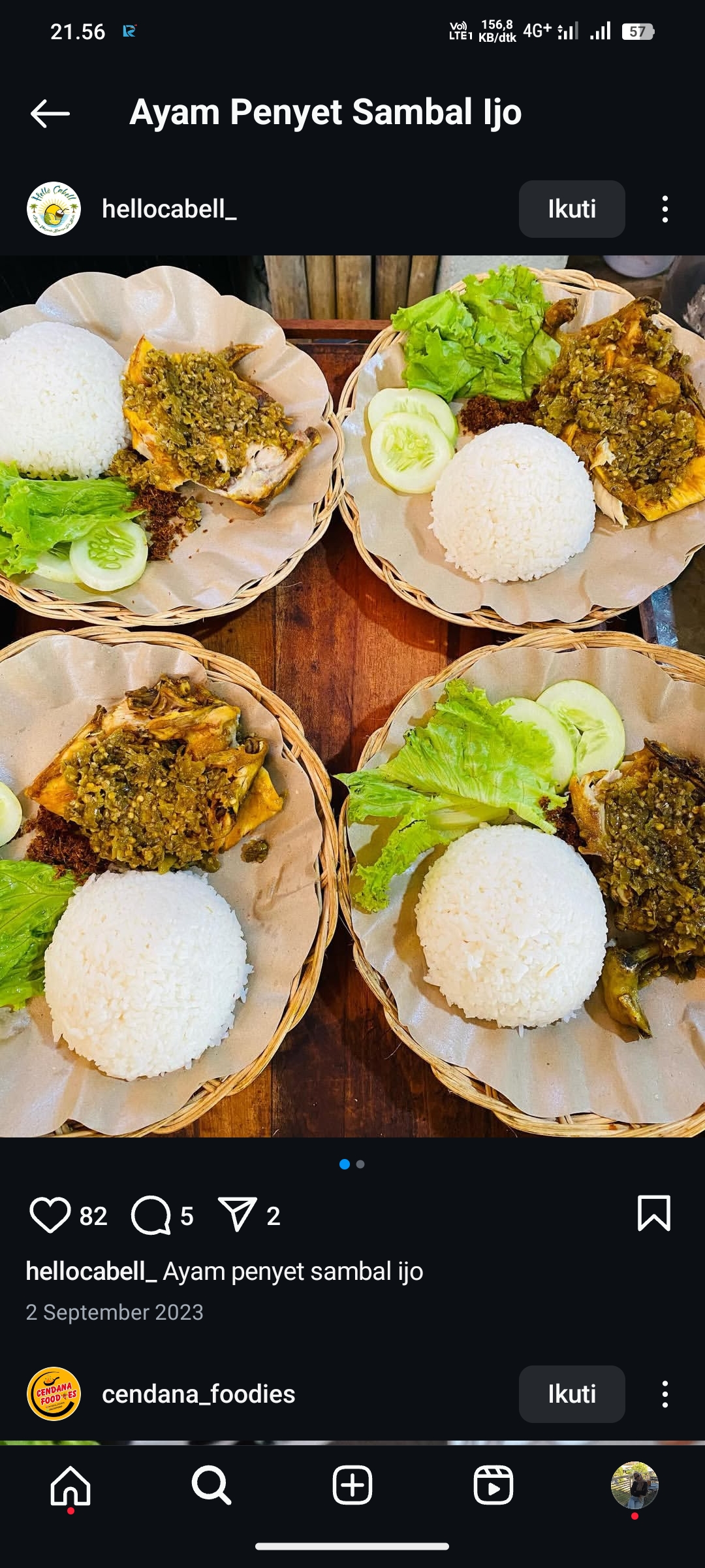 Ayam Penyet Sambal Ijo