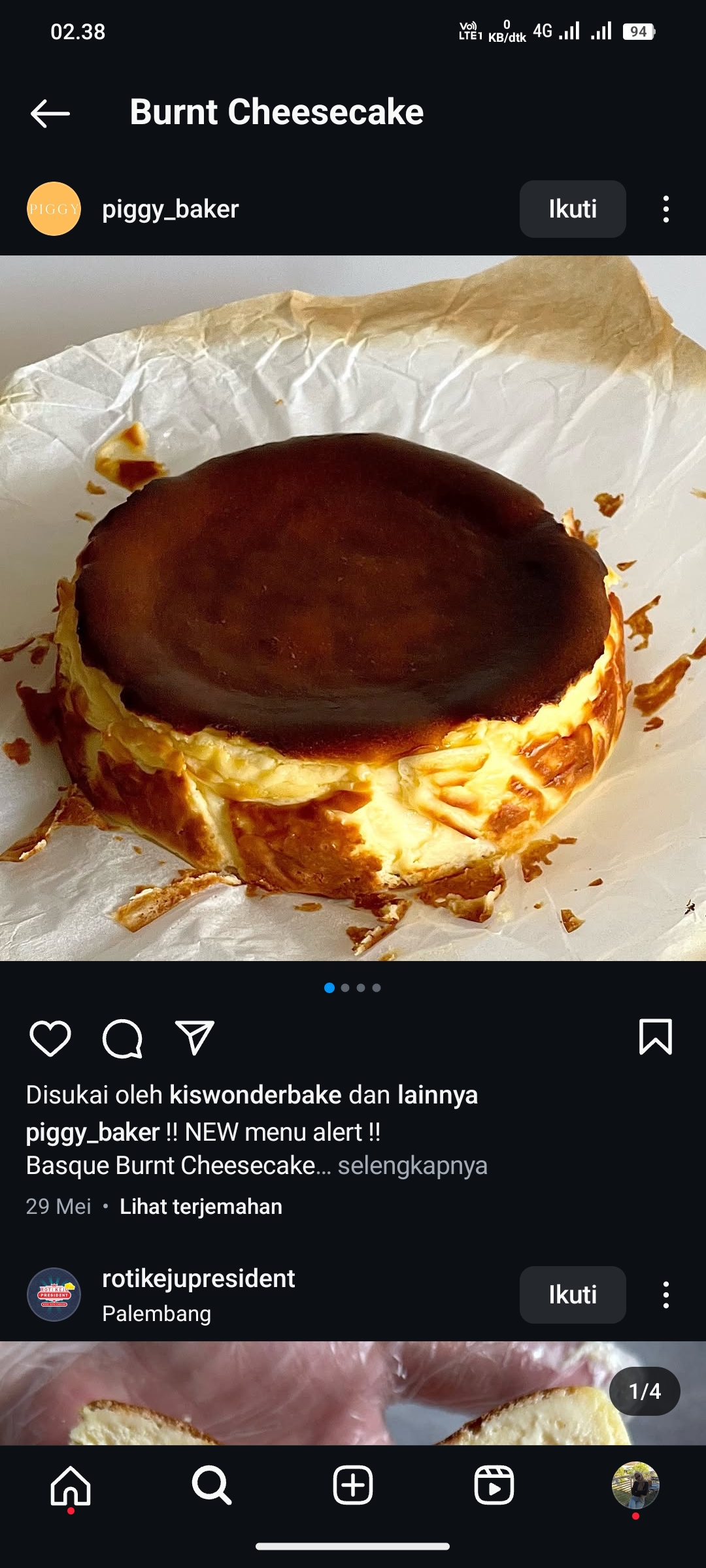 Burnt Cheesecake