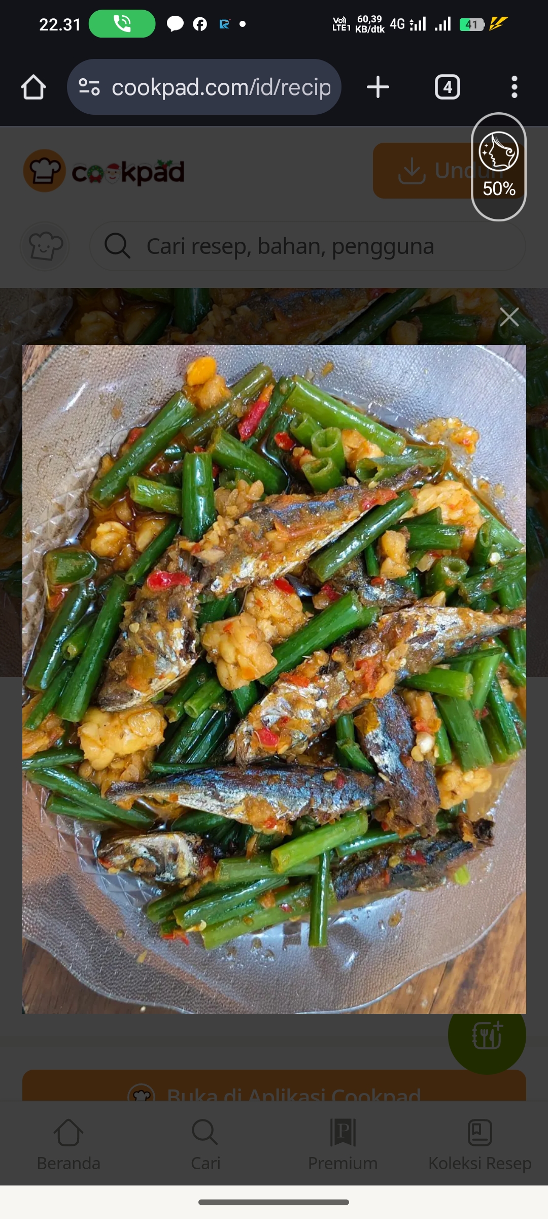 Ikan Asin Bunga Bawang Masak Balado