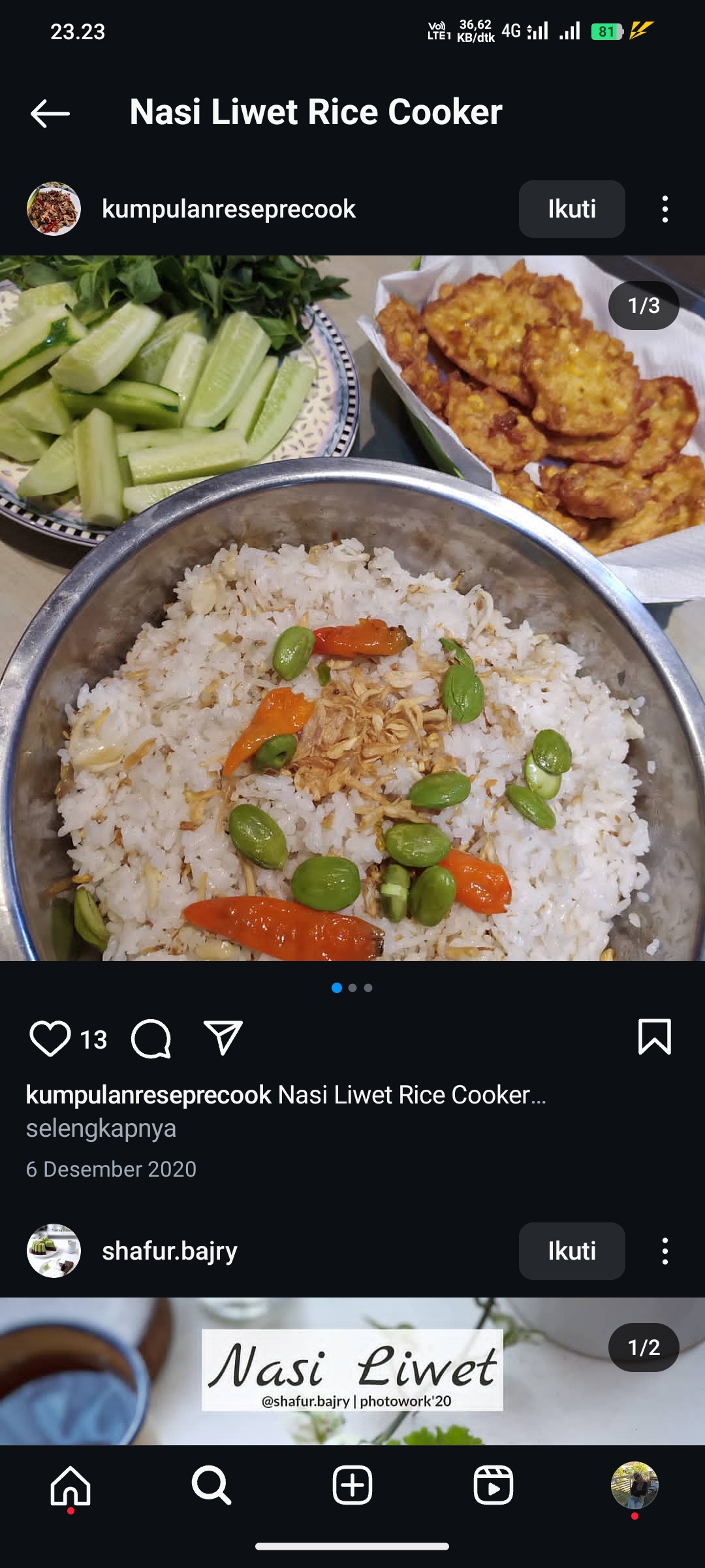 Nasi Liwet Rice Cooker