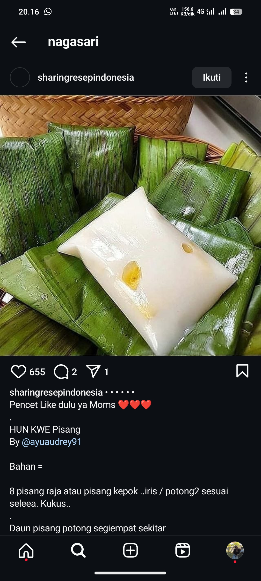 Kue Nagasari