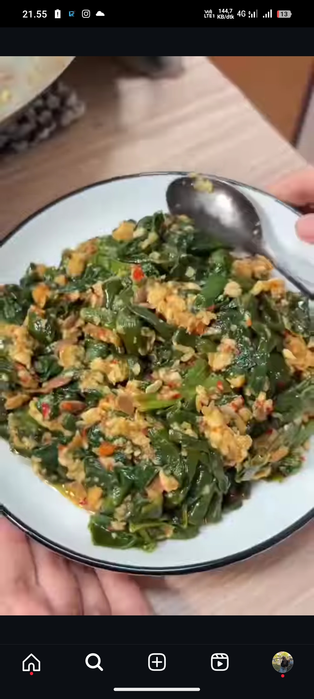 Tumis Genjer Tempe