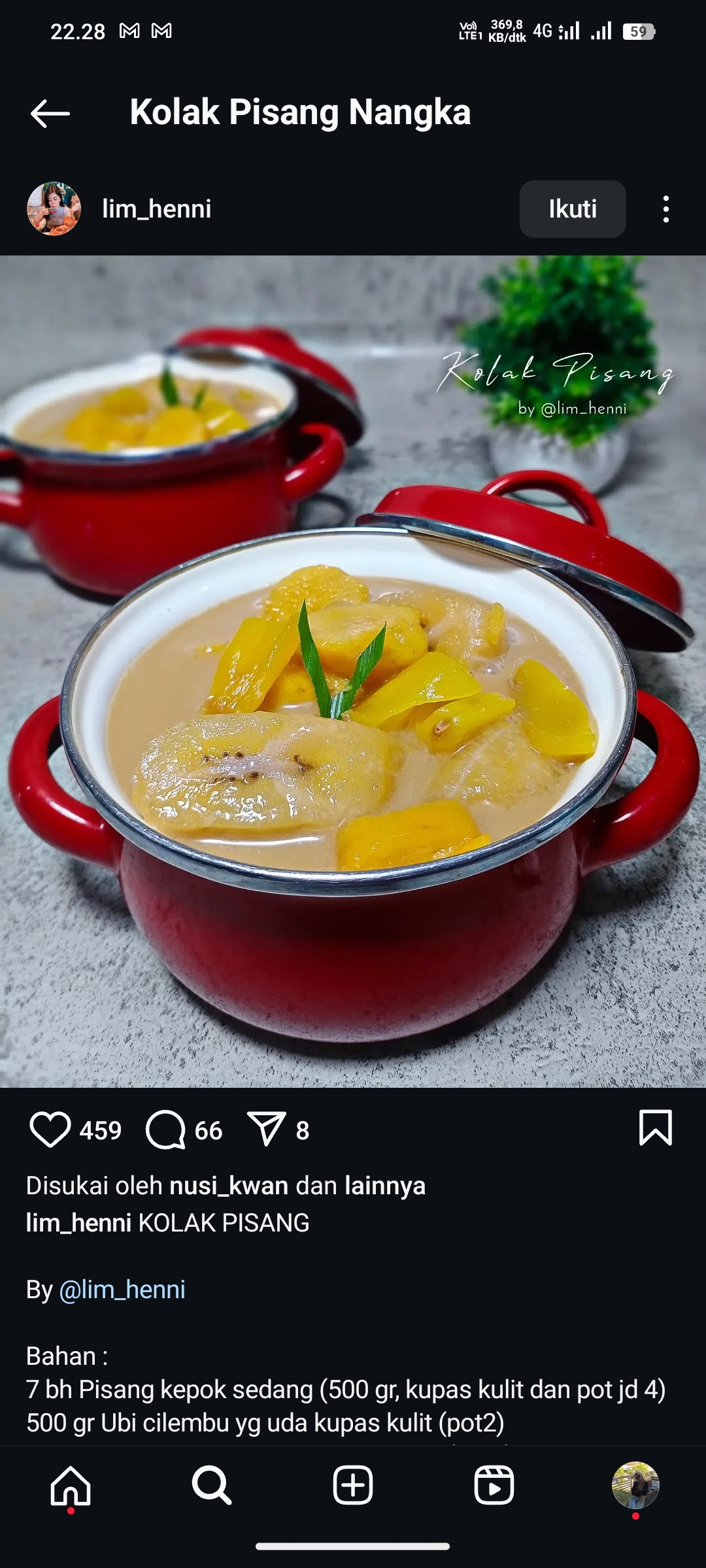 Kolak Pisang Nangka