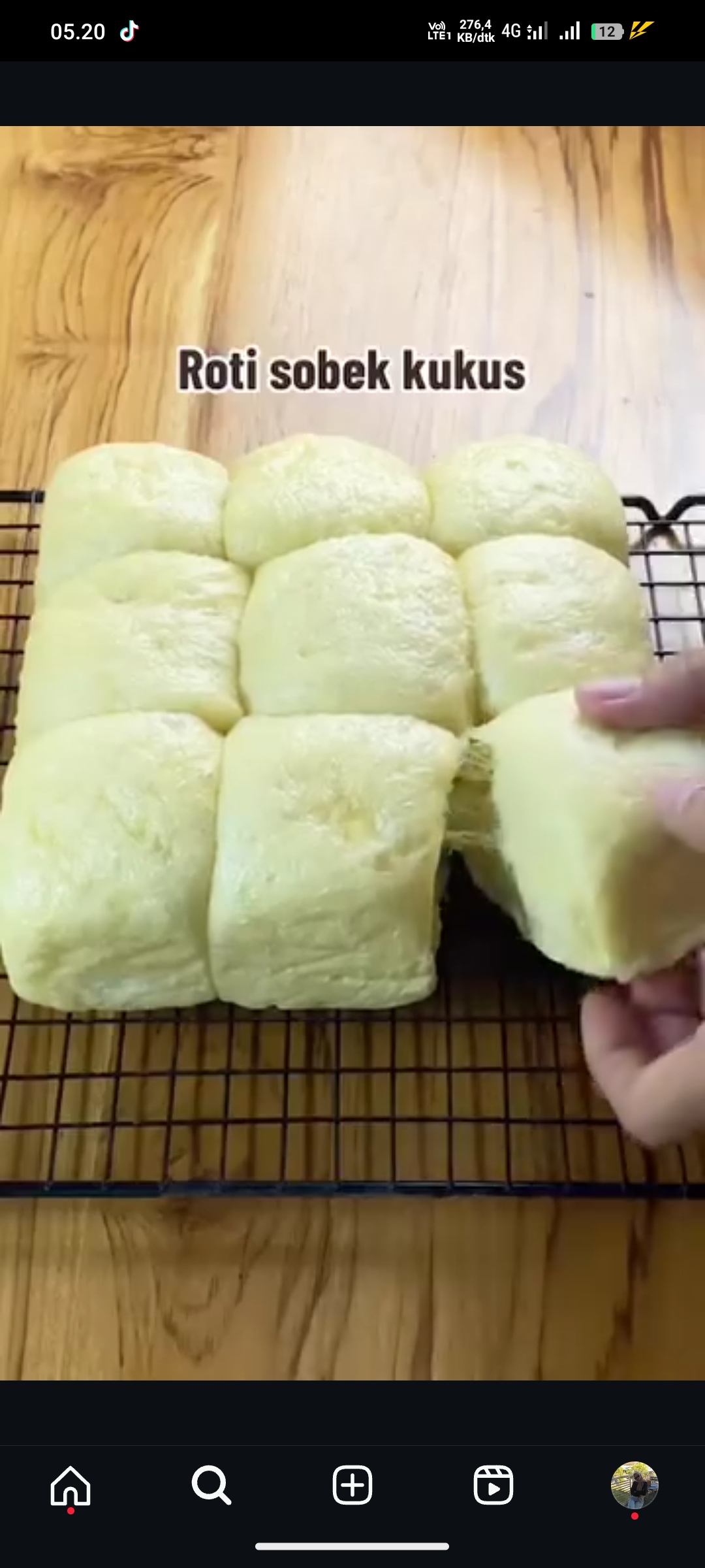 Roti Sobek Kukus