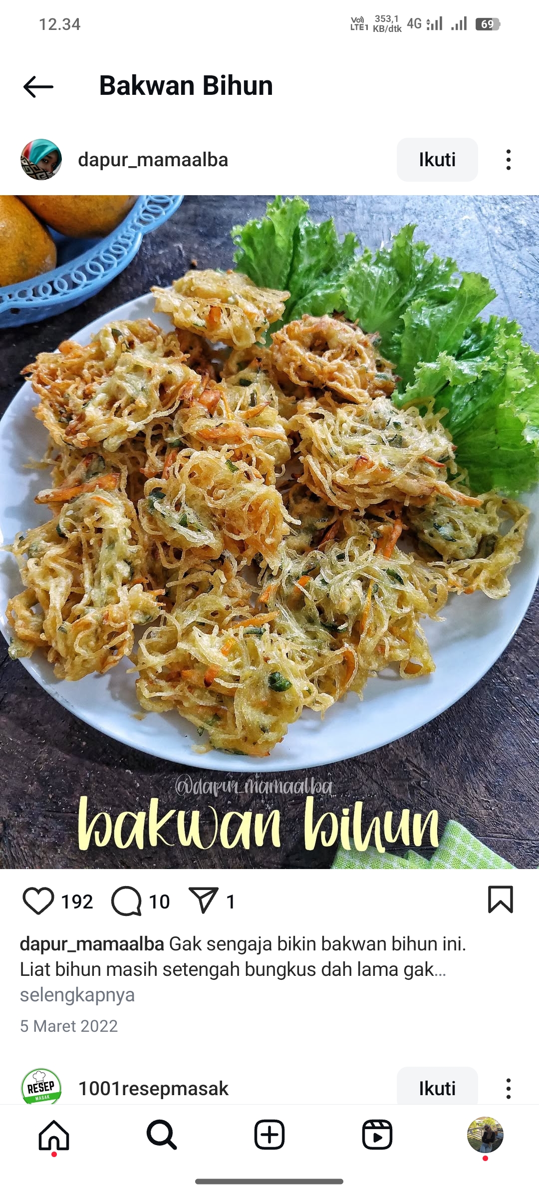 Bakwan Bihun