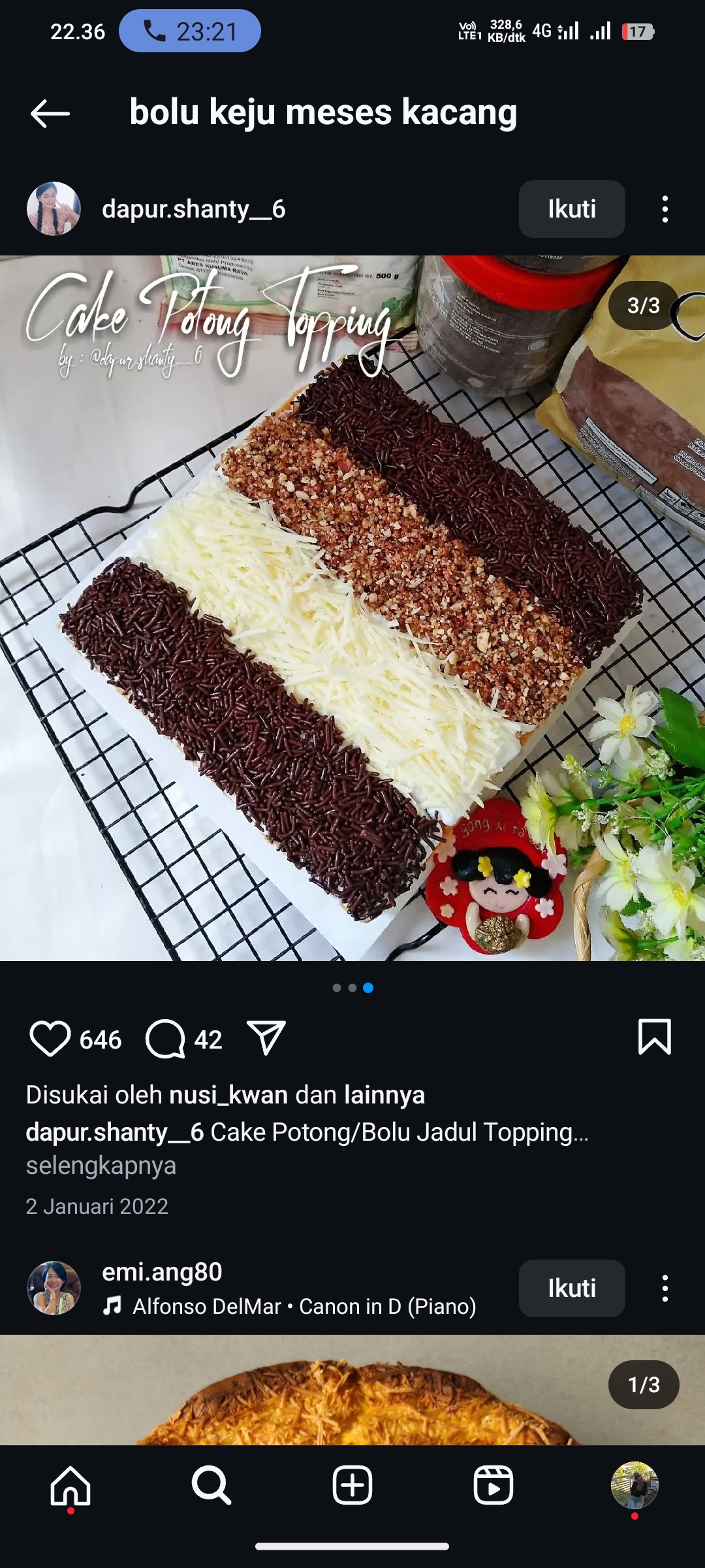 Ilustrasi Bolu Keju Pisang Cokelat