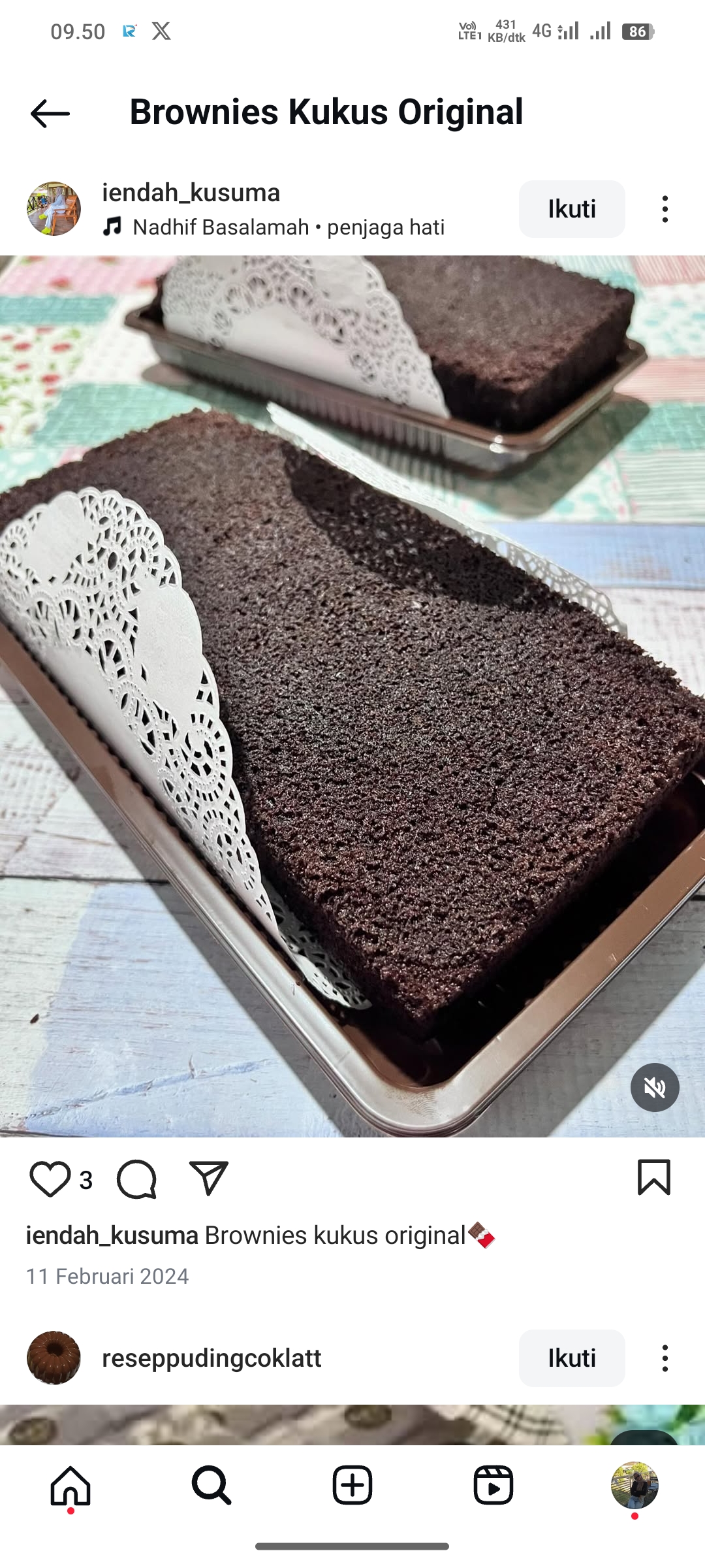 Brownies Kukus Original
