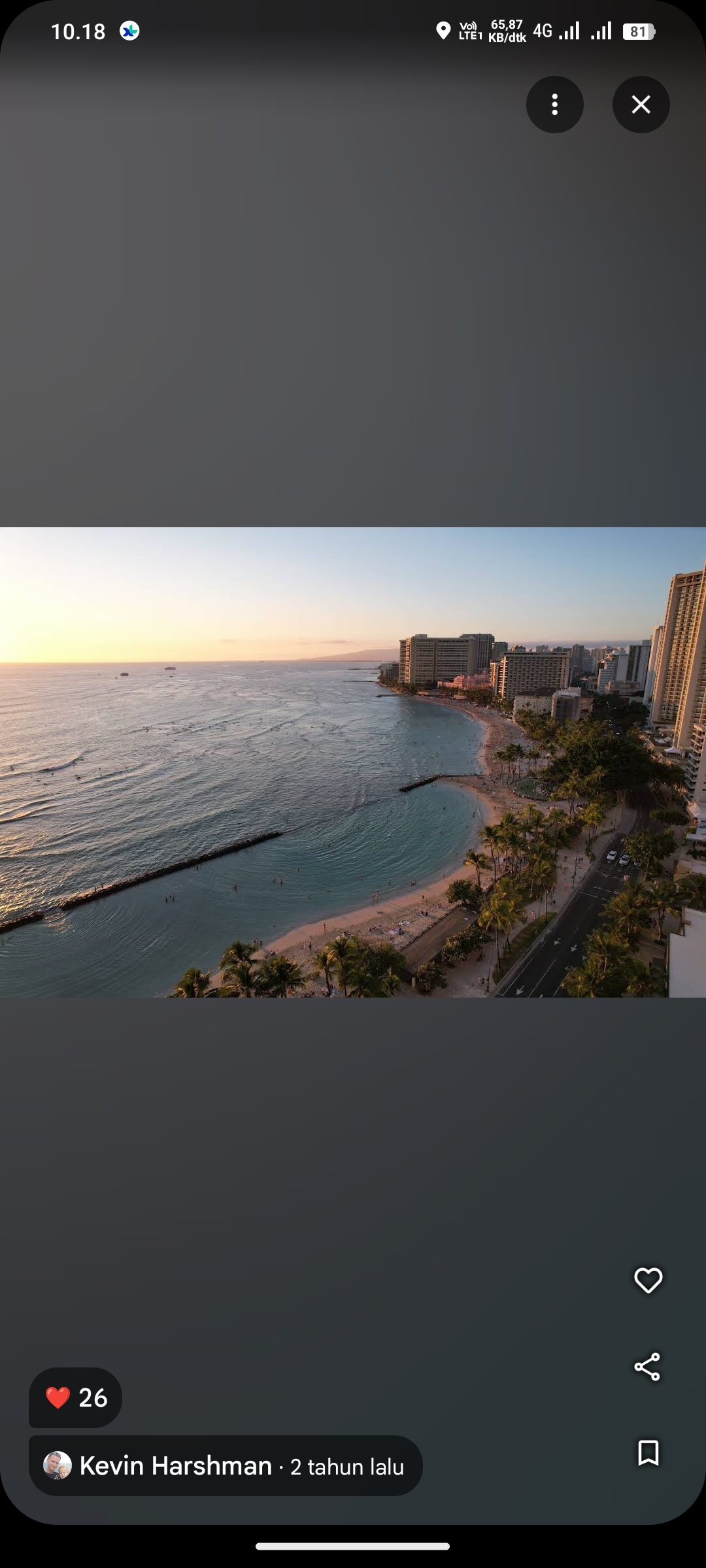 Pantai Waikiki, Hawaii, Amerika Serikat