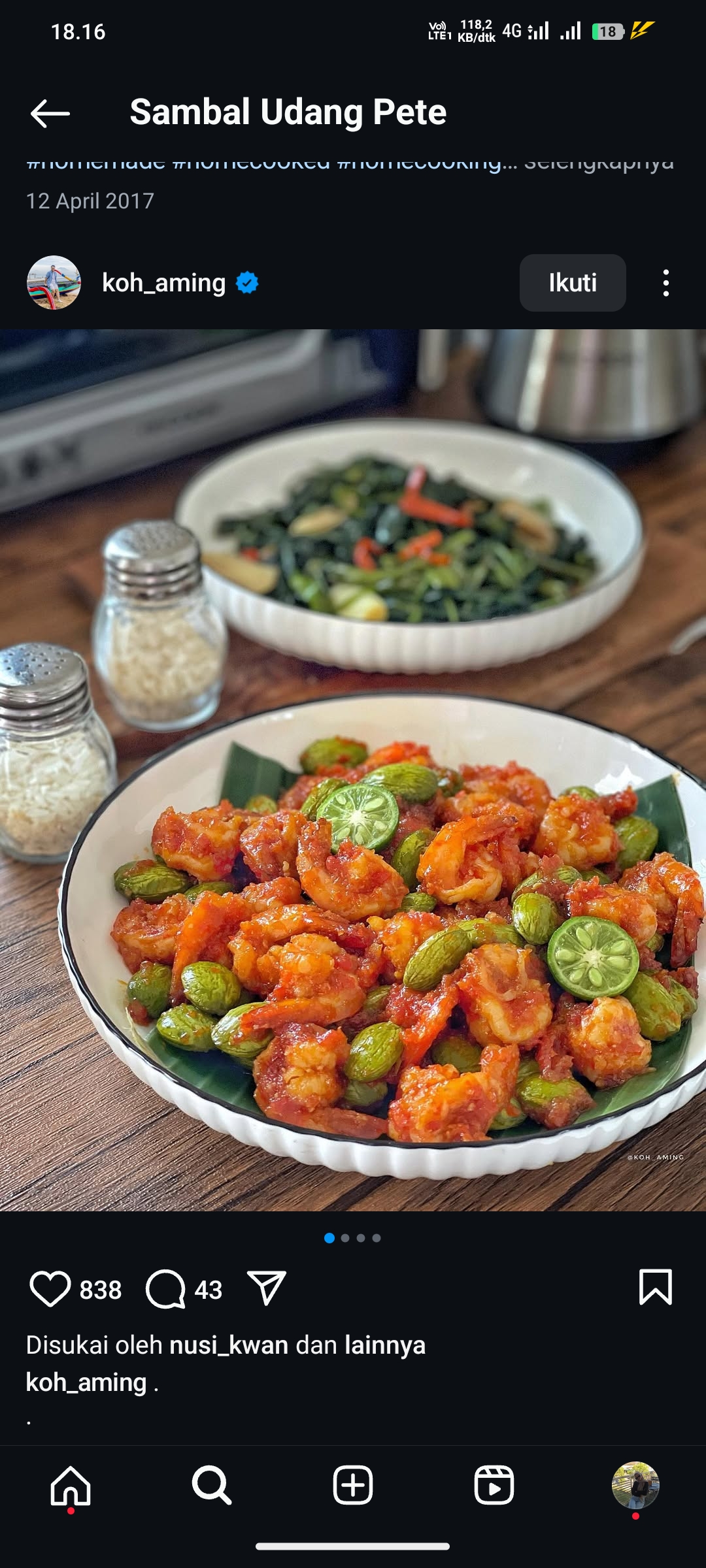 Sambal Udang Pete