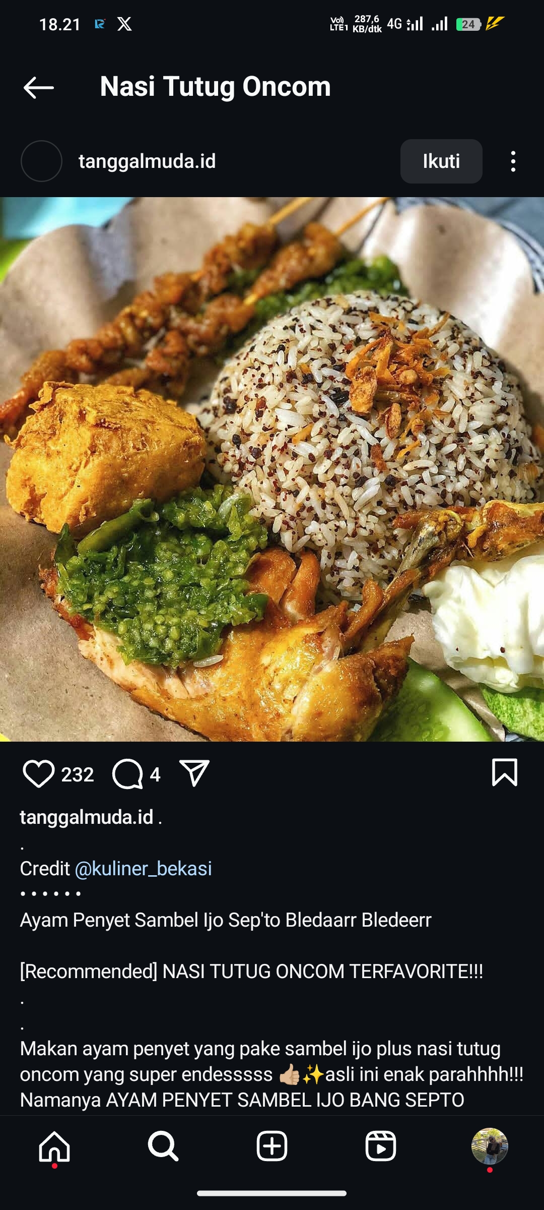 Nasi Tutug Oncom