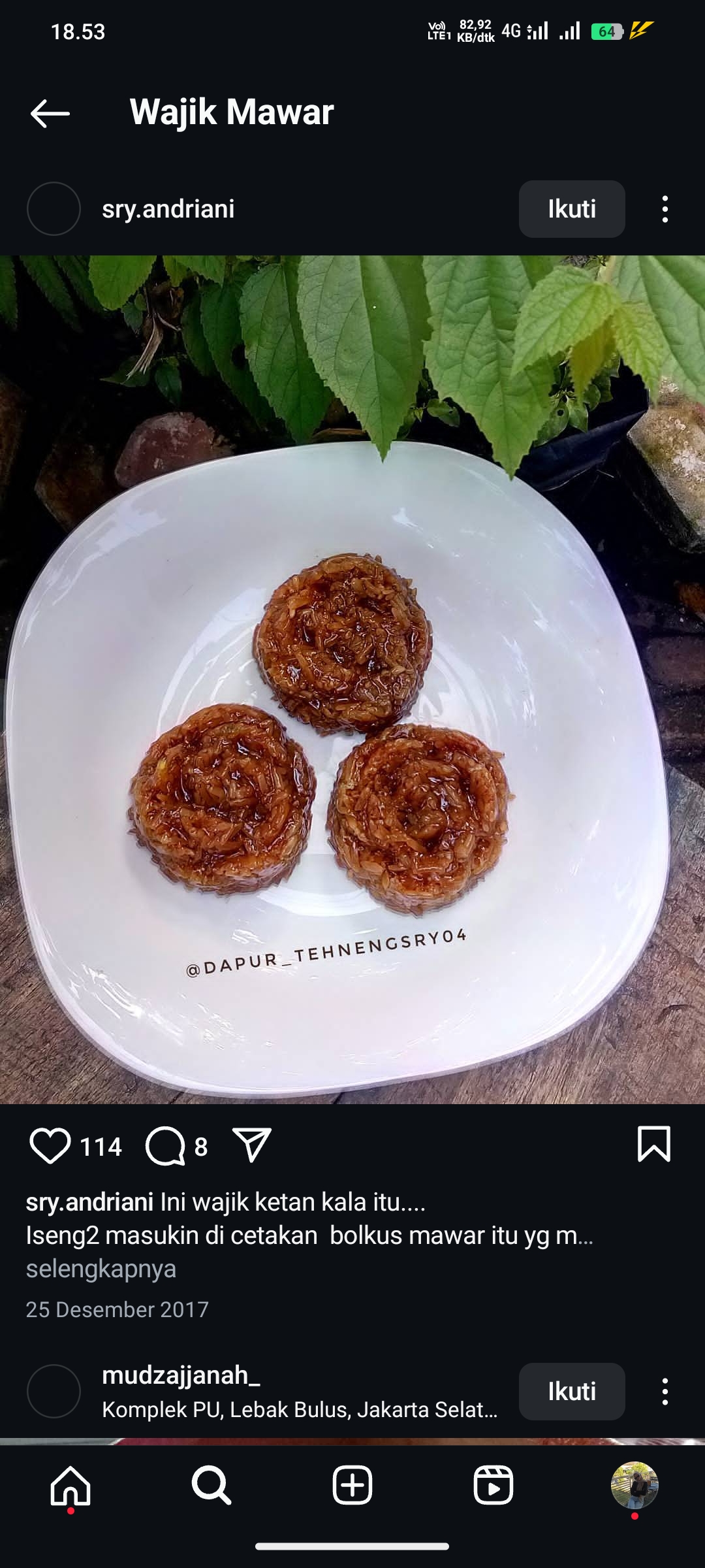 Wajik Mawar