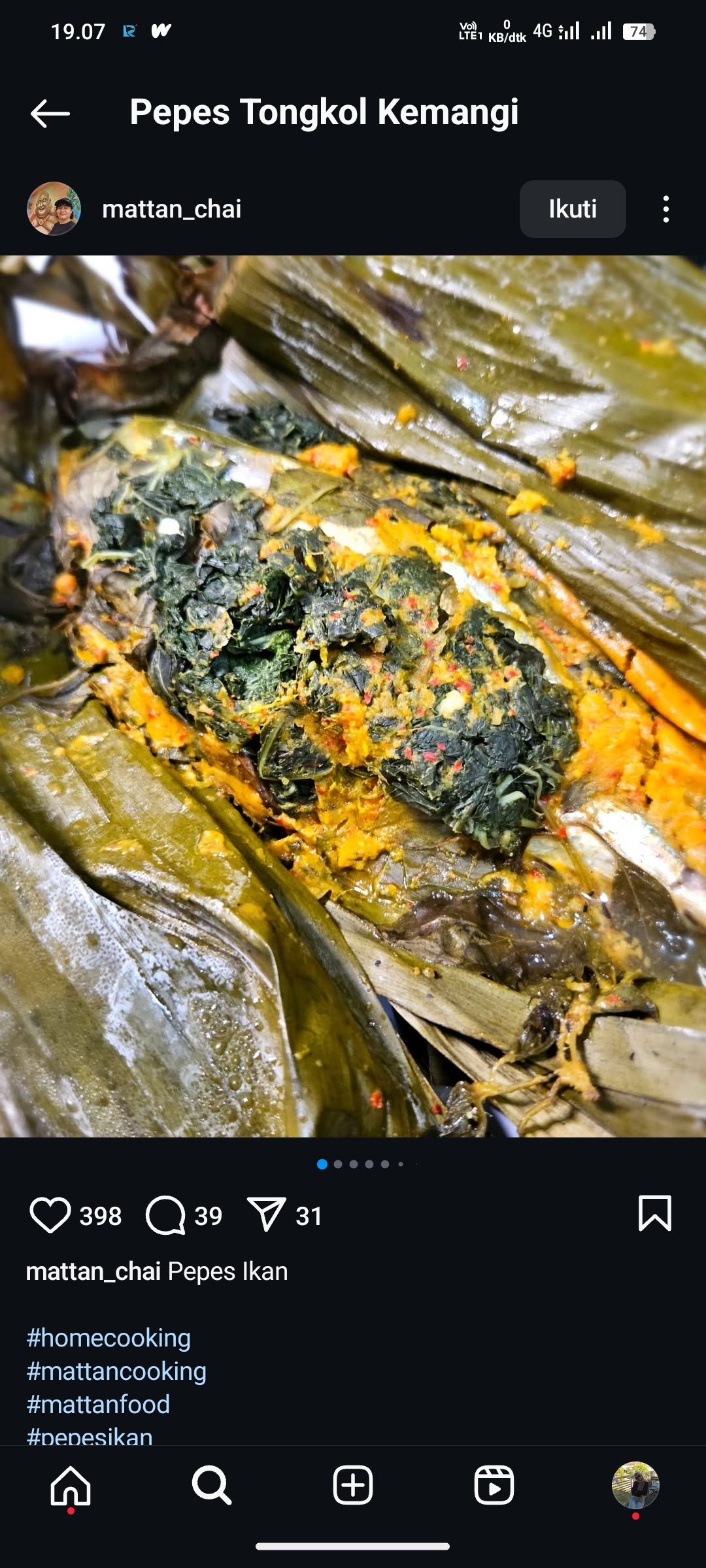 Pepes Tongkol Kemangi